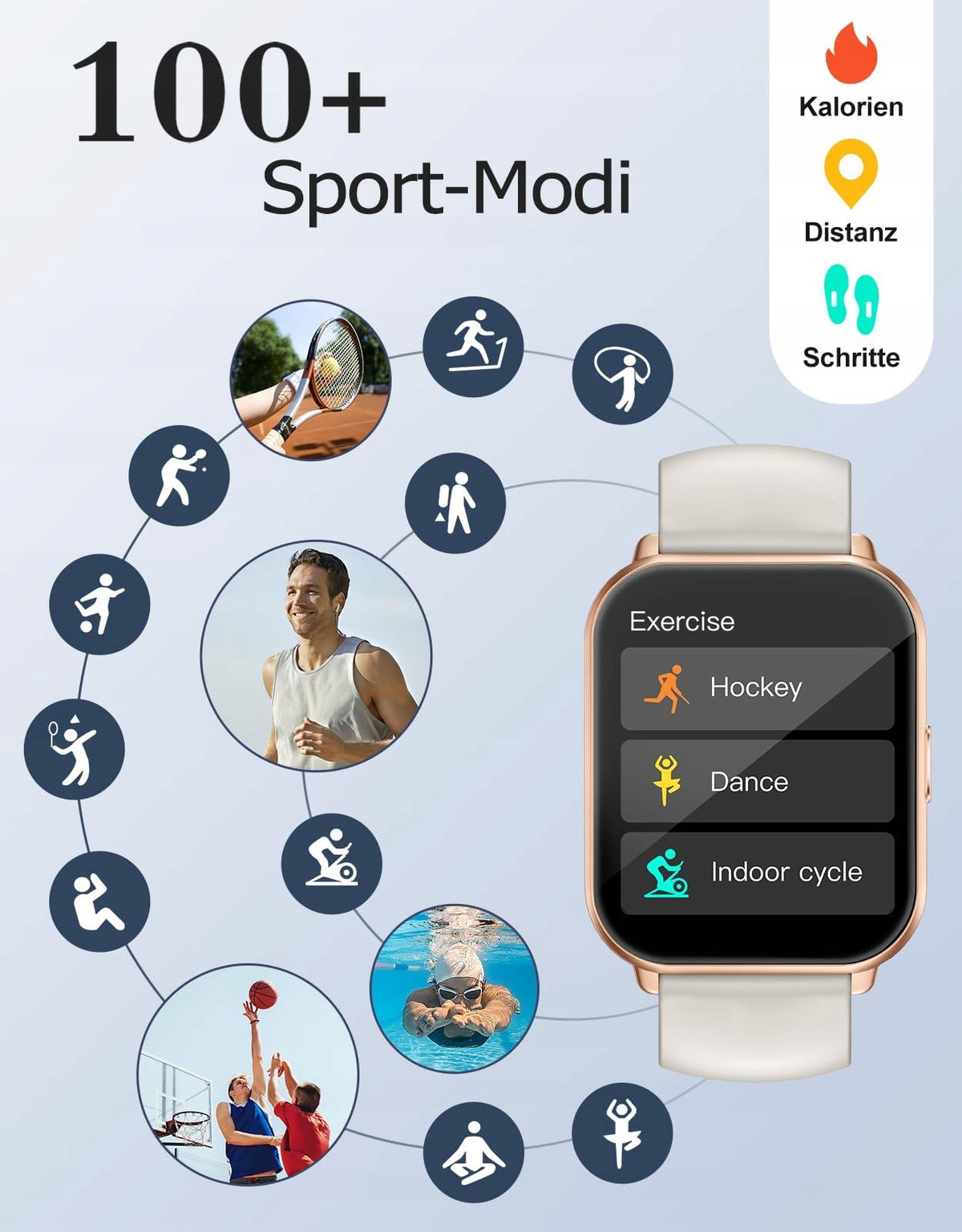 SMARTWATCH WITH PHONE 1.85'' HD FOR FITNESS PULSE MONITOR SP02 VOICE Model Smart Watch