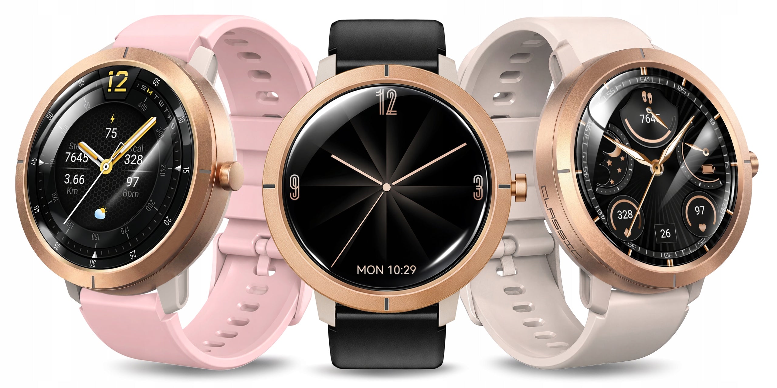 SMARTWATCH WOMEN'S AMOLED WATCH WATERPROOF SMART TALK SMS GPS MENU PL Packaging status original