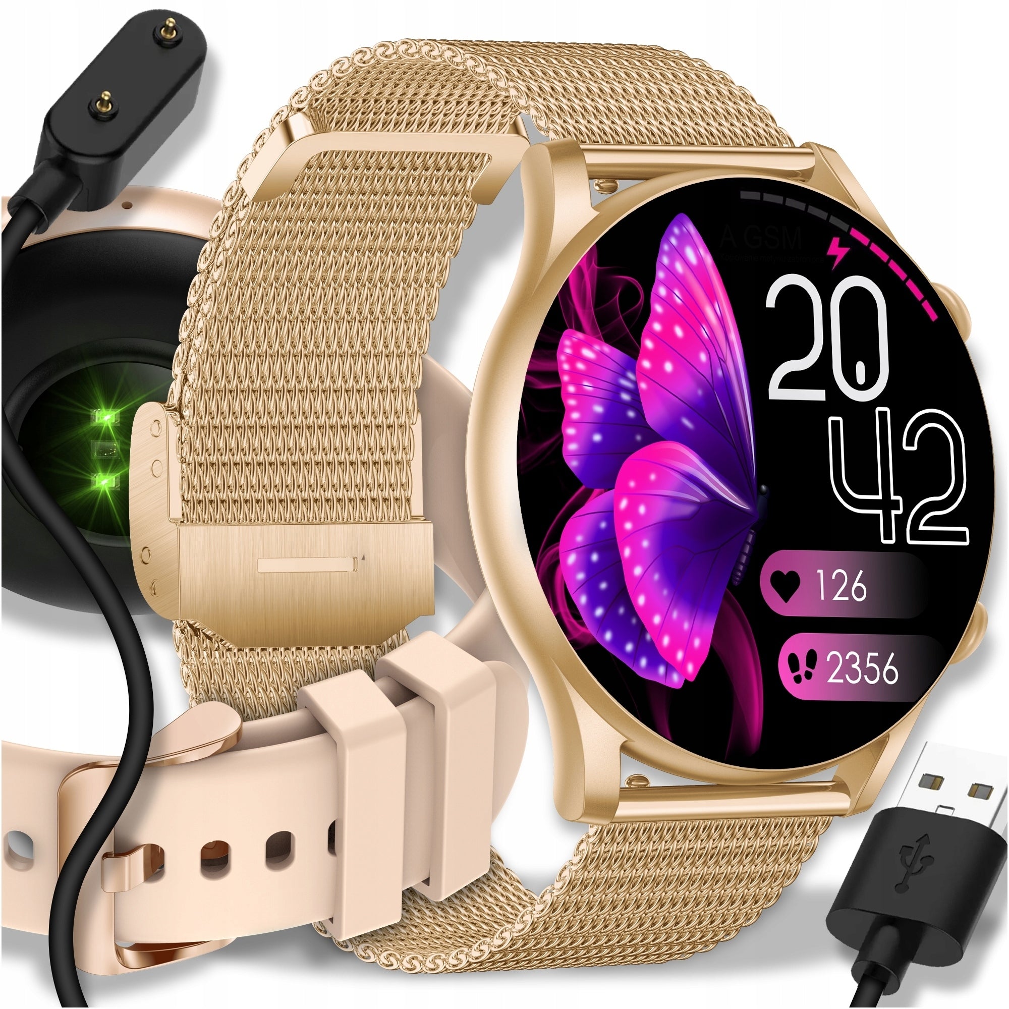 SMARTWATCH WOMEN'S BRACELET SILICONE AMOLED WATCH SMART WATCH EAN (GTIN) 5906112247607
