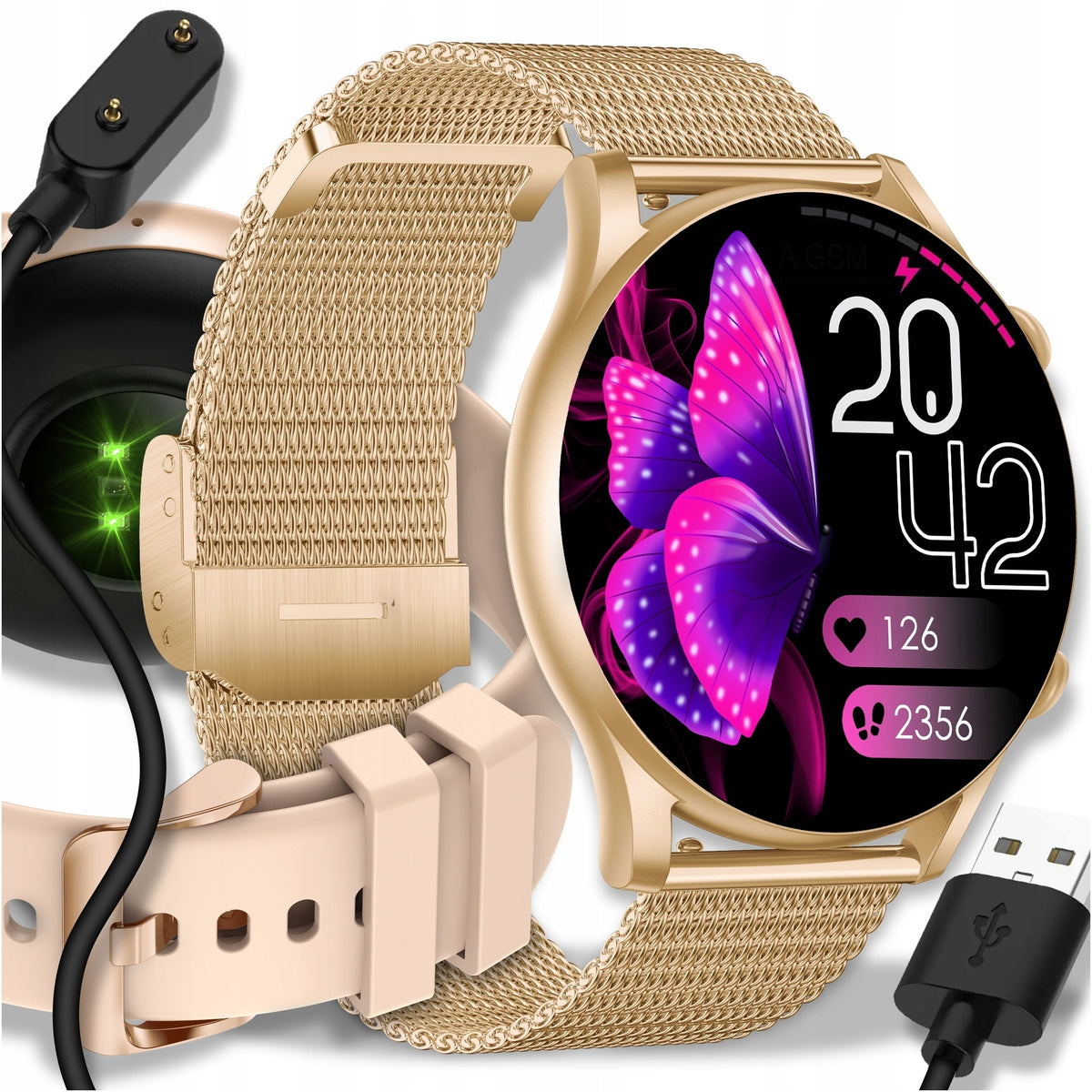 SMARTWATCH WOMEN'S BRACELET SILICONE AMOLED WATCH SMART WATCH EAN (GTIN) 5906112247607