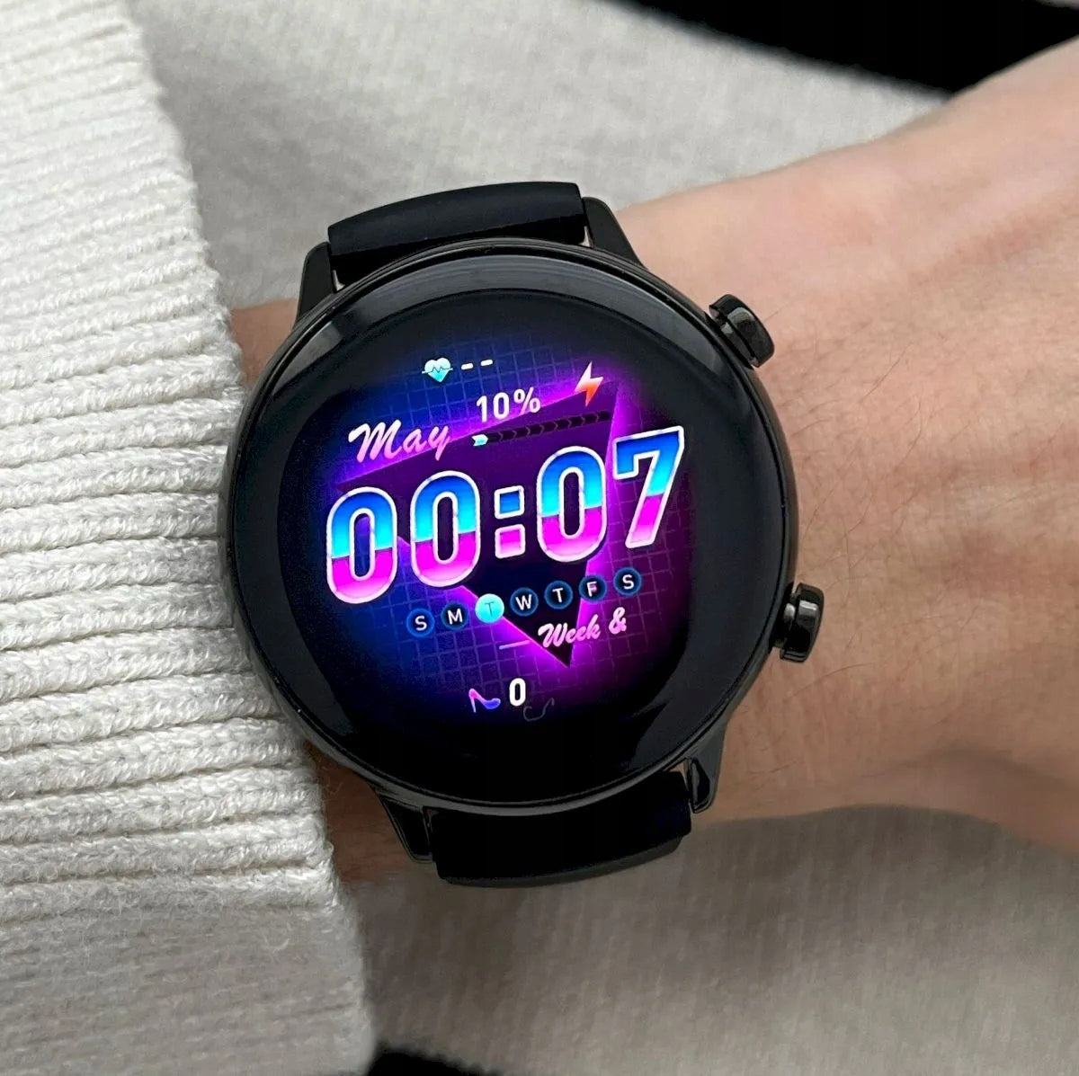 SMARTWATCH WOMEN'S CALL WATCH BLACK AMOLED MENU PL NOTIFICATIONS Packaging status original