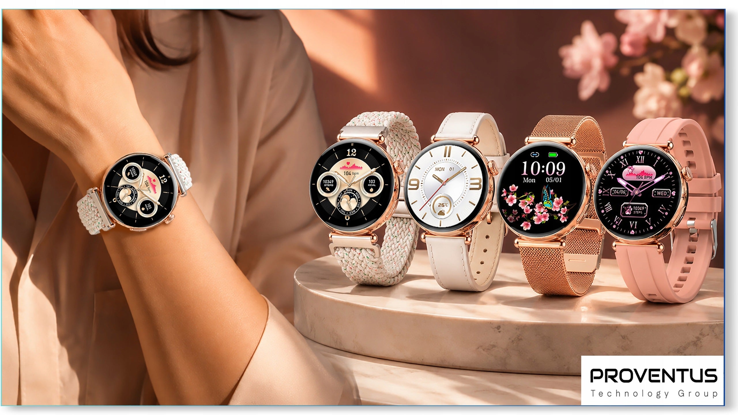 SMARTWATCH WOMEN'S CARDIOWATCH MEASUREMENT EKG HRV CALL PRESSURE SMS SPORT PL Packaging status original