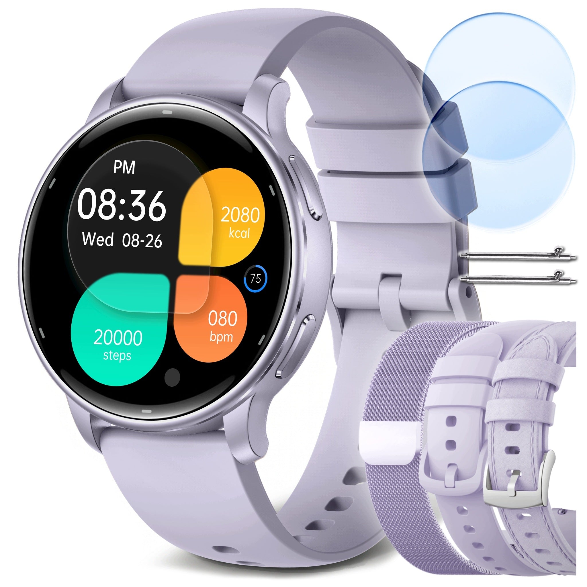SMARTWATCH WOMEN'S GPS TALK WORKOUTS PRESSURE PULSE AMOLED 3STRIPS MENU PL