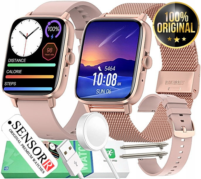 SMARTWATCH WOMEN'S INDUCTION TALK BLOOD PRESSURE MONITOR HEART RATE MONITOR EKG PL