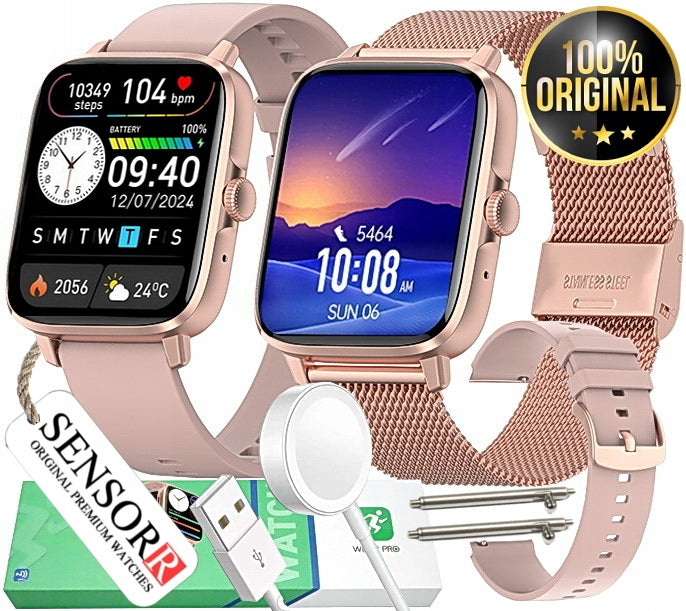 SMARTWATCH WOMEN'S INDUCTION TALK BLOOD PRESSURE MONITOR HEART RATE MONITOR EKG PL