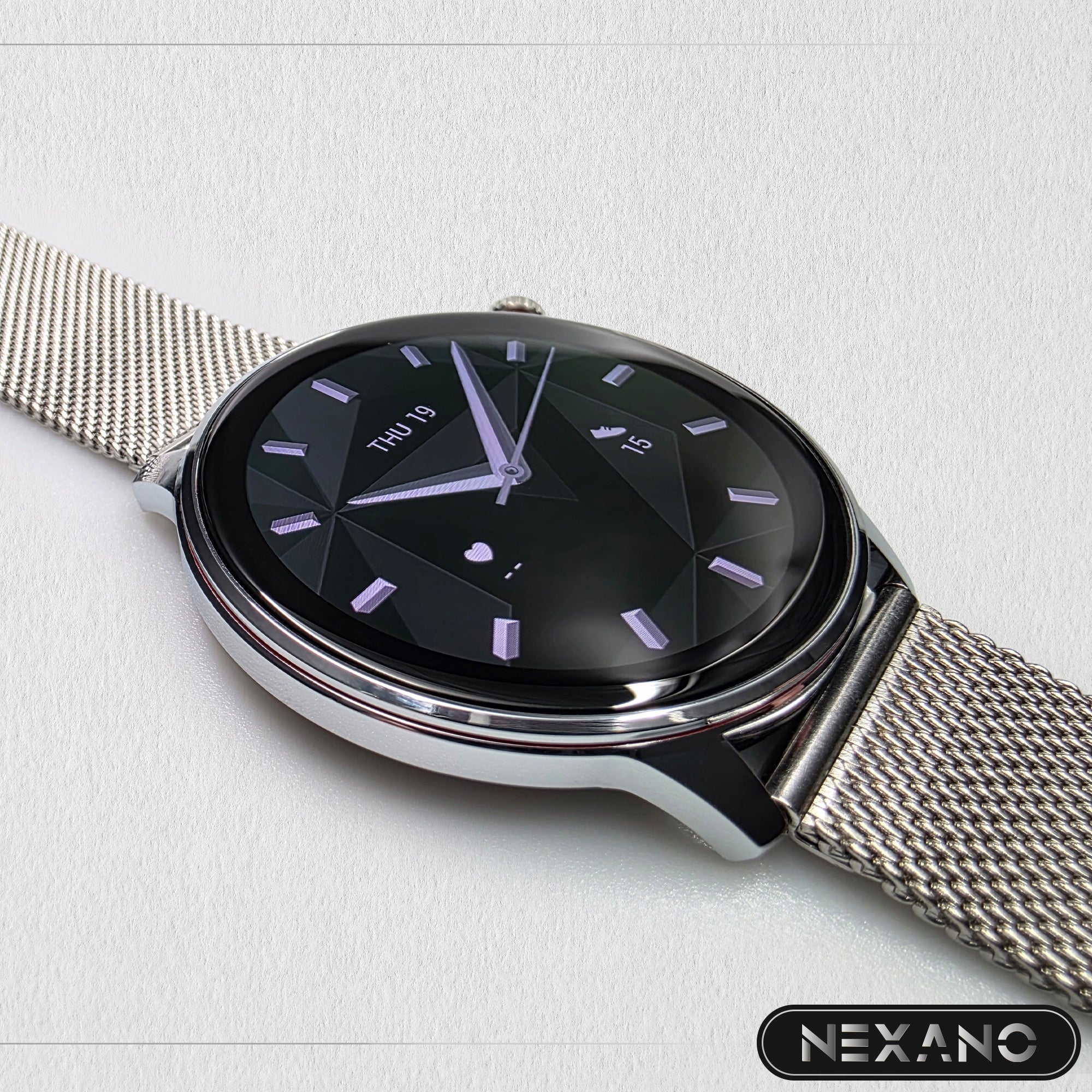 SMARTWATCH WOMEN'S SMART WATCH CONVERSATION MENU POLISH HEALTH 3 STRIPES Packaging status original