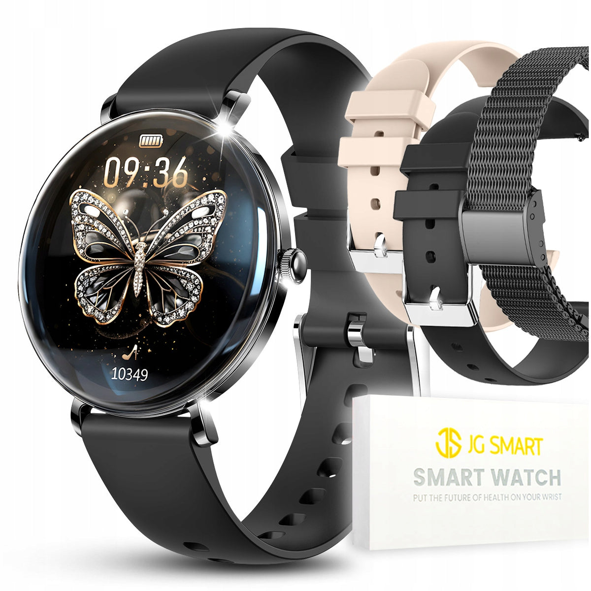 SMARTWATCH WOMEN'S SMART WATCH CONVERSATION MENU POLISH HEALTH 3 STRIPES