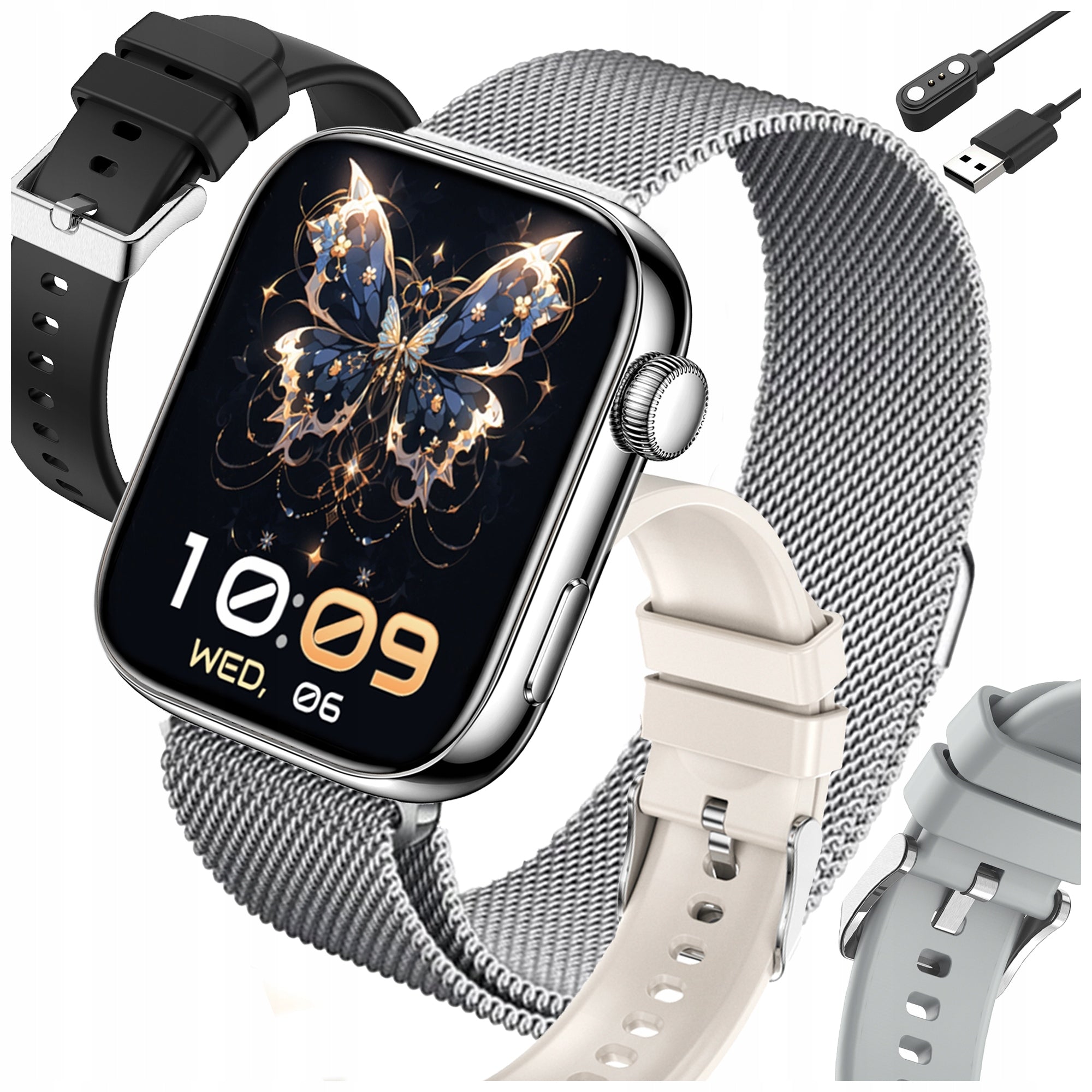 SMARTWATCH WOMEN'S SMART WATCH CONVERSATION PL MENU POLISH SPORT 4 STRIPES