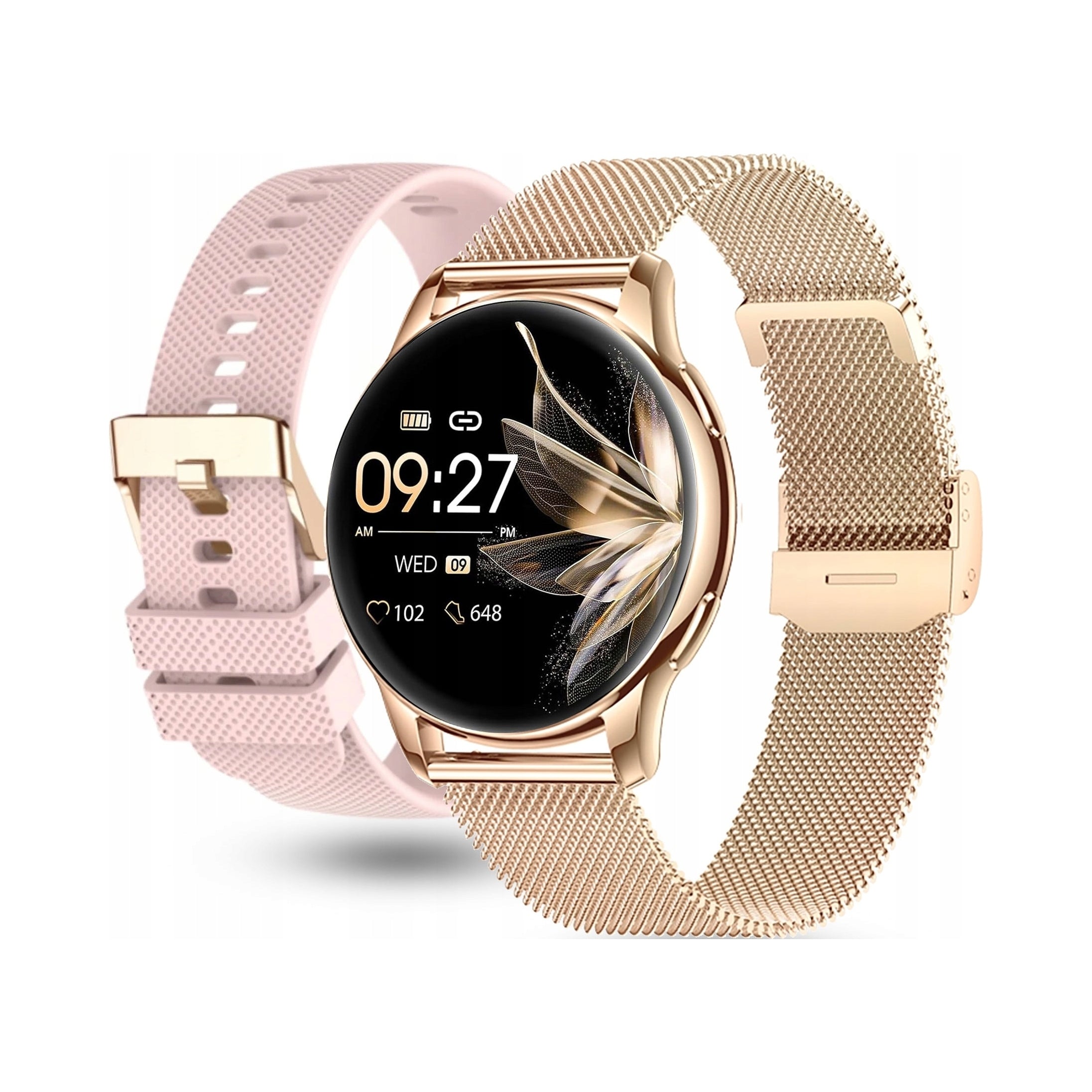 SMARTWATCH WOMEN'S WATCH BLOOD PRESSURE MONITOR HEART RATE MONITOR SPORTS TALK 2 STRIPES