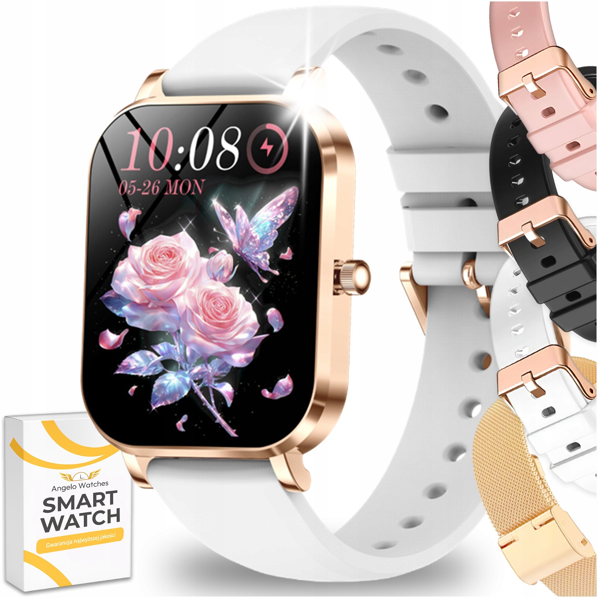 SMARTWATCH WOMEN'S WATCH CALL NOTIFICATIONS SMART WATCH MENU PL 4 STRIPES