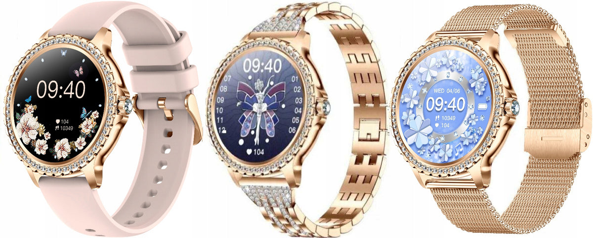 SMARTWATCH WOMEN'S WATCH CONNECTION MENU POLISH SPORT PULS WATCH 3 STRIPES EAN (GTIN) 5905538199422
