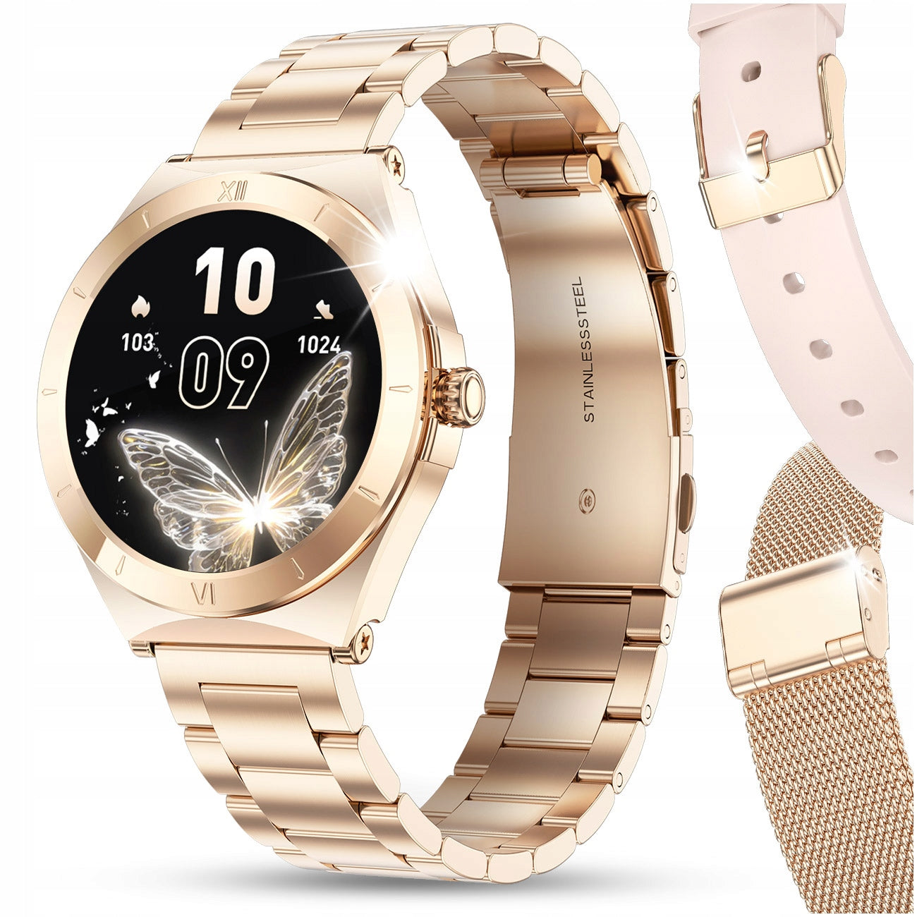 SMARTWATCH WOMEN'S WATCH CONVERSATION MENU PL WATERPROOF AMOLED HEALTH 3Stripes Packaging status original