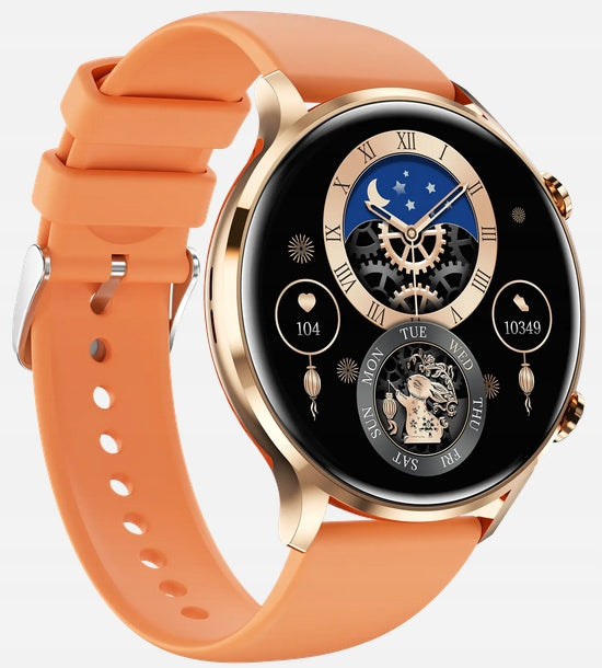 SMARTWATCH WOMEN'S WATCH CONVERSATION WATERPROOF MENU PL 4 stripes +HEADPHONES Packaging status original