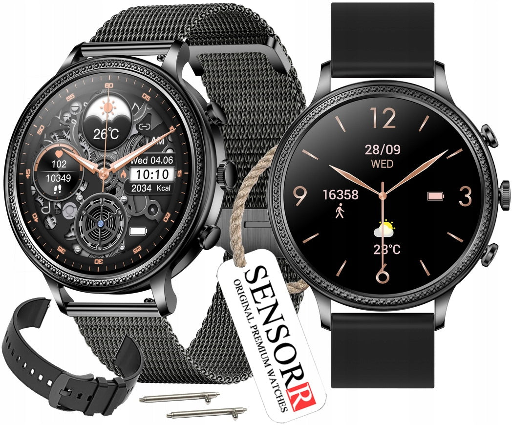 SMARTWATCH WOMEN'S WATCH FOR WOMEN TALKING PRESSURE STEPS POLISH MENU Brand Sensorr