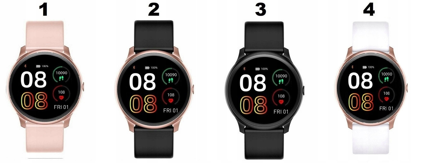 SMARTWATCH WOMEN'S WATCH G. ROSSI +GRAWER POLISH MENU PRESSURE SMS Packaging status original