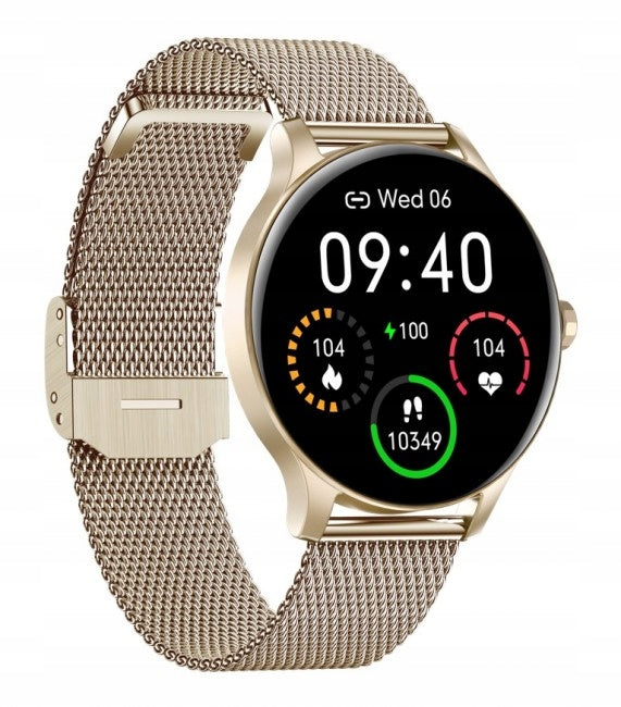 SMARTWATCH WOMEN'S WATCH GARETT CLASSY GOLD WATERPROOF BRACELET Manufacturer code 0001182542