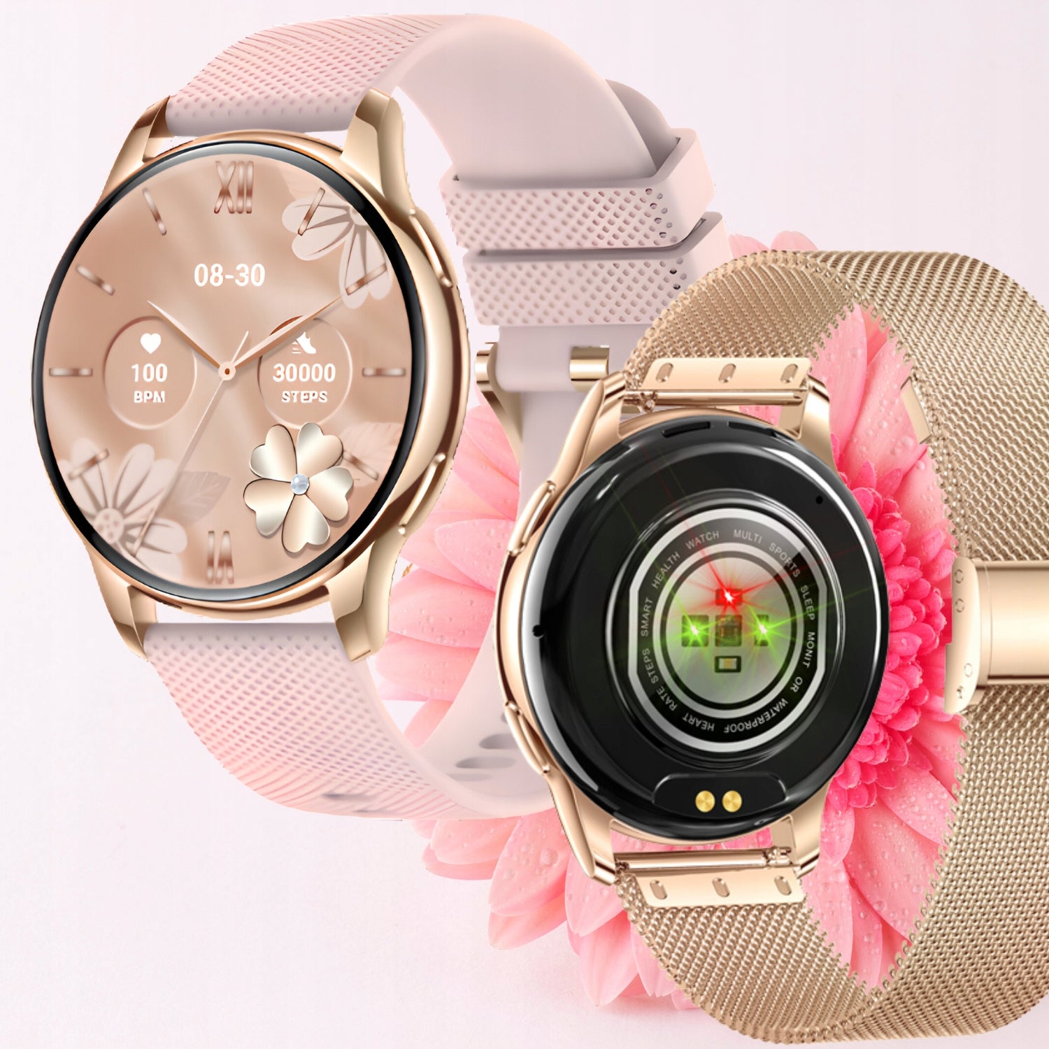 SMARTWATCH WOMEN'S WATCH GOLD CONVERSATION NOTIFICATIONS SPORT WITH BRACELET PL Packaging status original