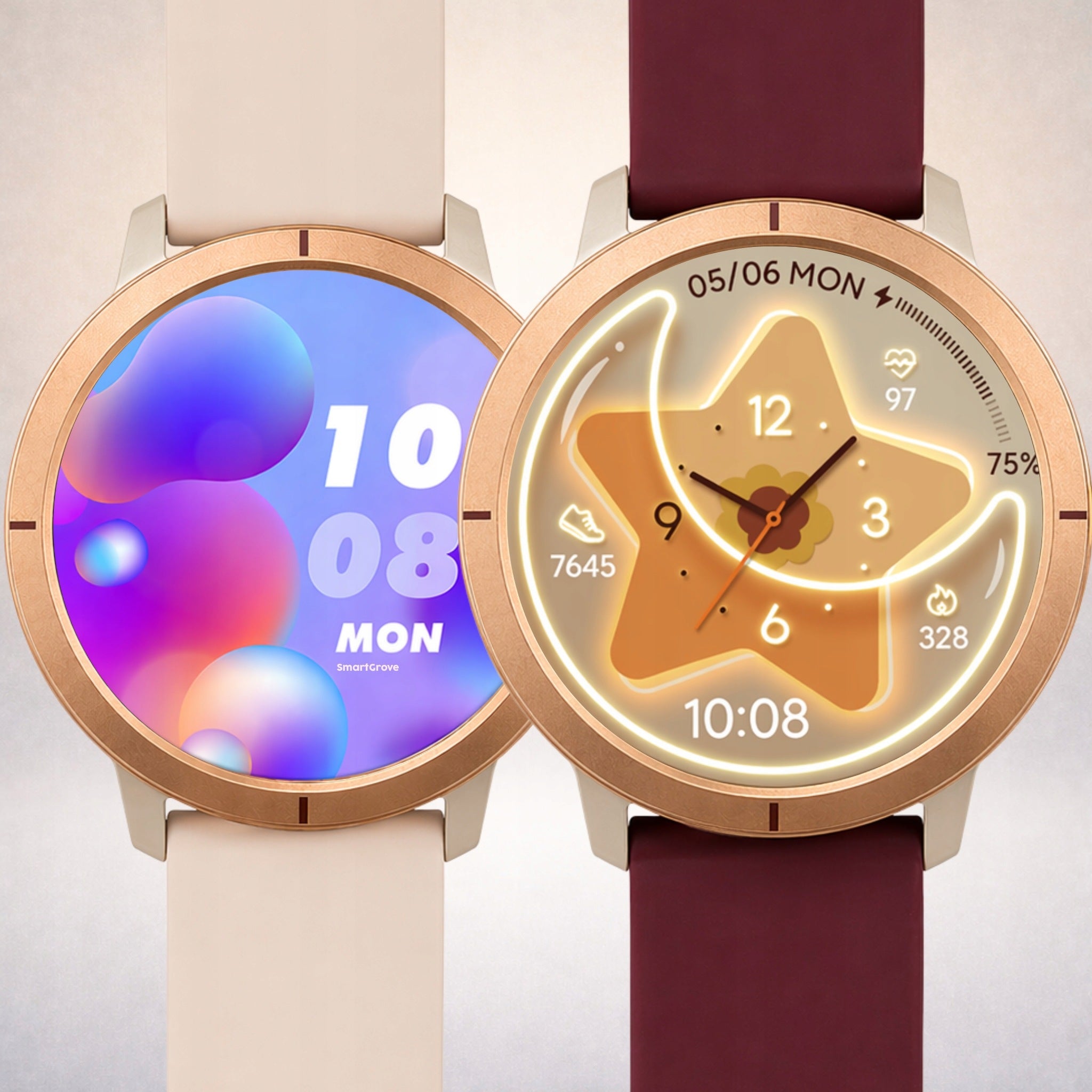 SMARTWATCH WOMEN'S WATCH GOLD GPS WATERPROOF TALK SMART WATCH Manufacturer code SG07
