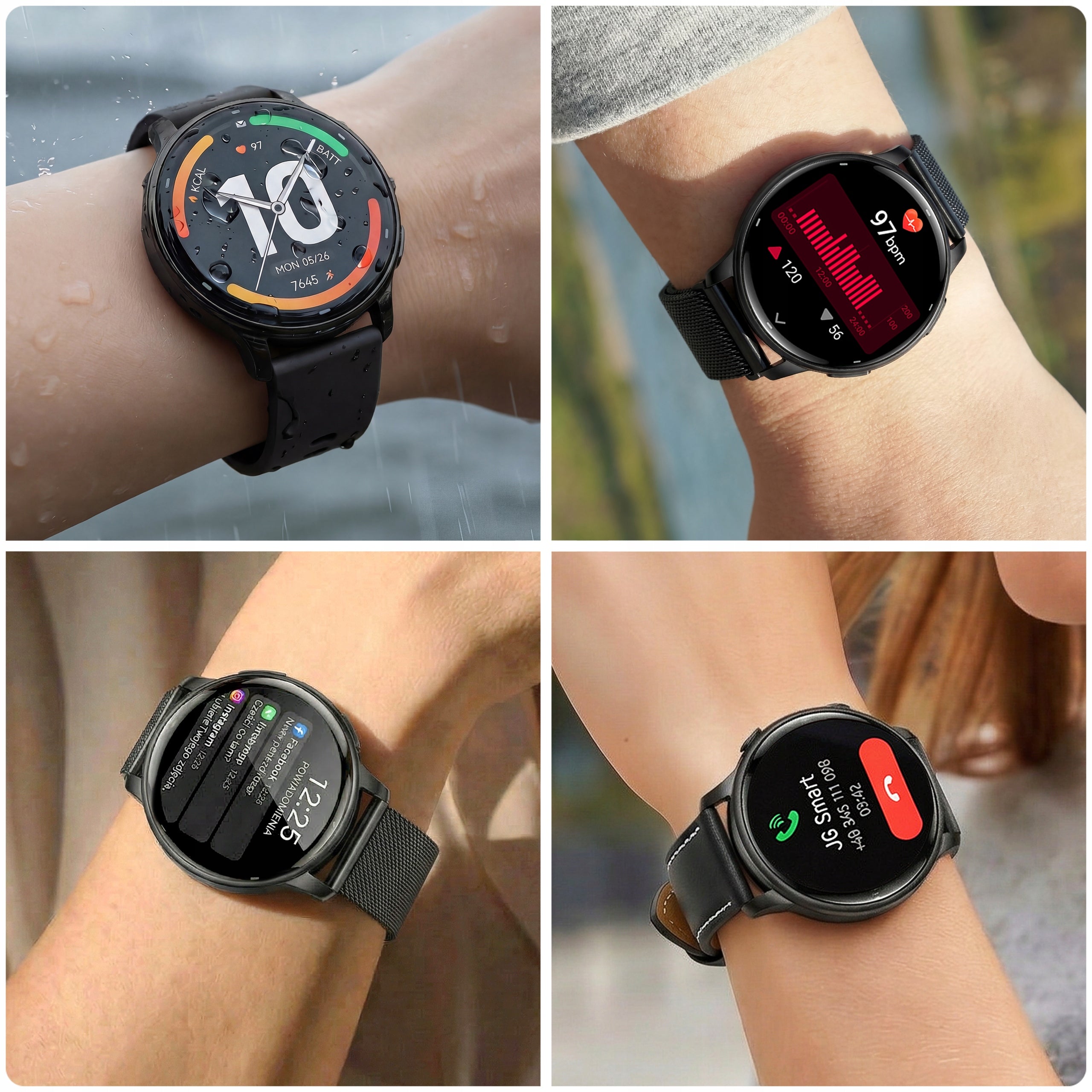 SMARTWATCH WOMEN'S WATCH GPS WATERPROOF PRESSURE TALK MENU PL AMOLED Manufacturer code smart watch sport gps wodoodporny menu polski
