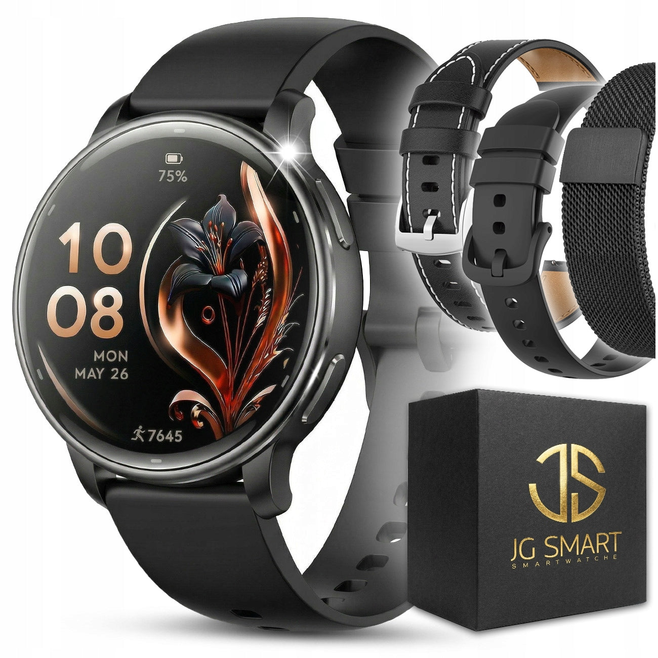 SMARTWATCH WOMEN'S WATCH GPS WATERPROOF PRESSURE TALK MENU PL AMOLED