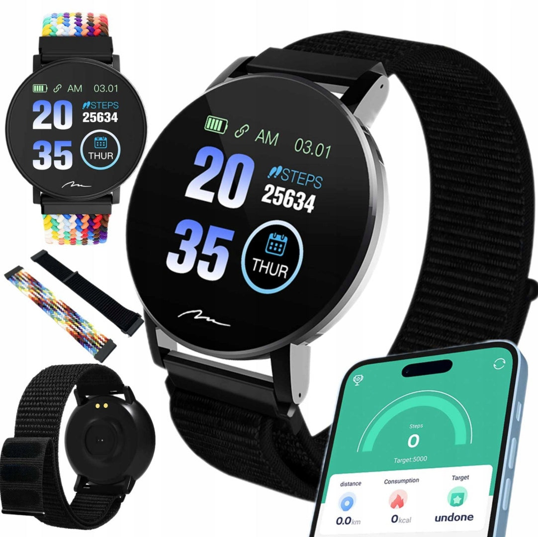 SMARTWATCH WOMEN'S WATCH MEN'S ACTIVEBAND SPORT PRESSURE PULSE STEPS