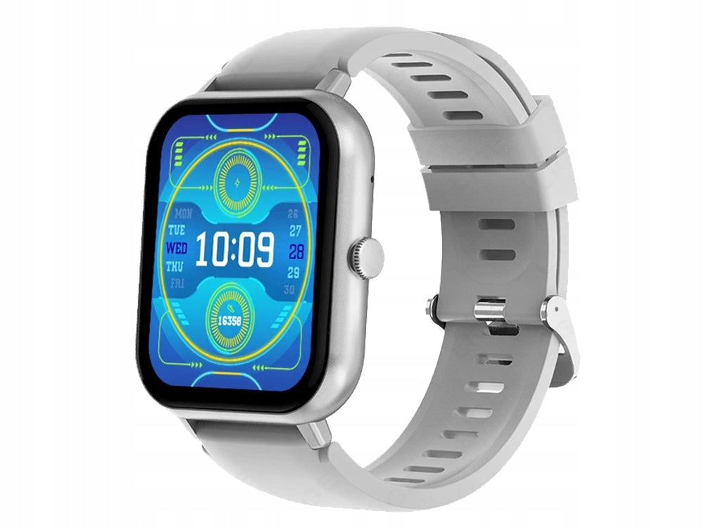 SMARTWATCH WOMEN'S WATCH MEN'S RUBBER STRAP SPORT BLUETOOTH TALK GREY EAN (GTIN) 5907451378090