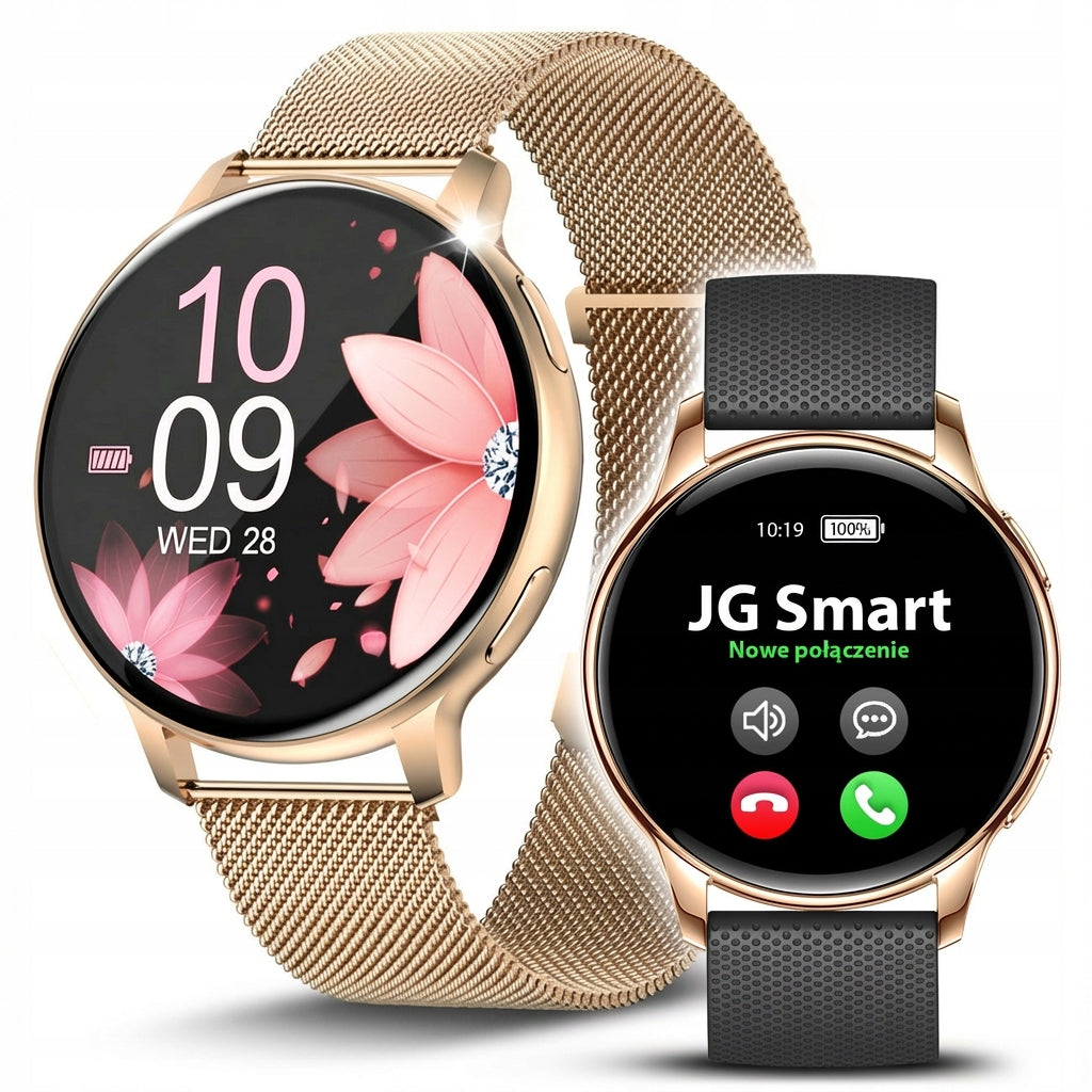 SMARTWATCH WOMEN'S WATCH MENU PL CALL NOTIFICATIONS PRESSURE 4 STRIPES