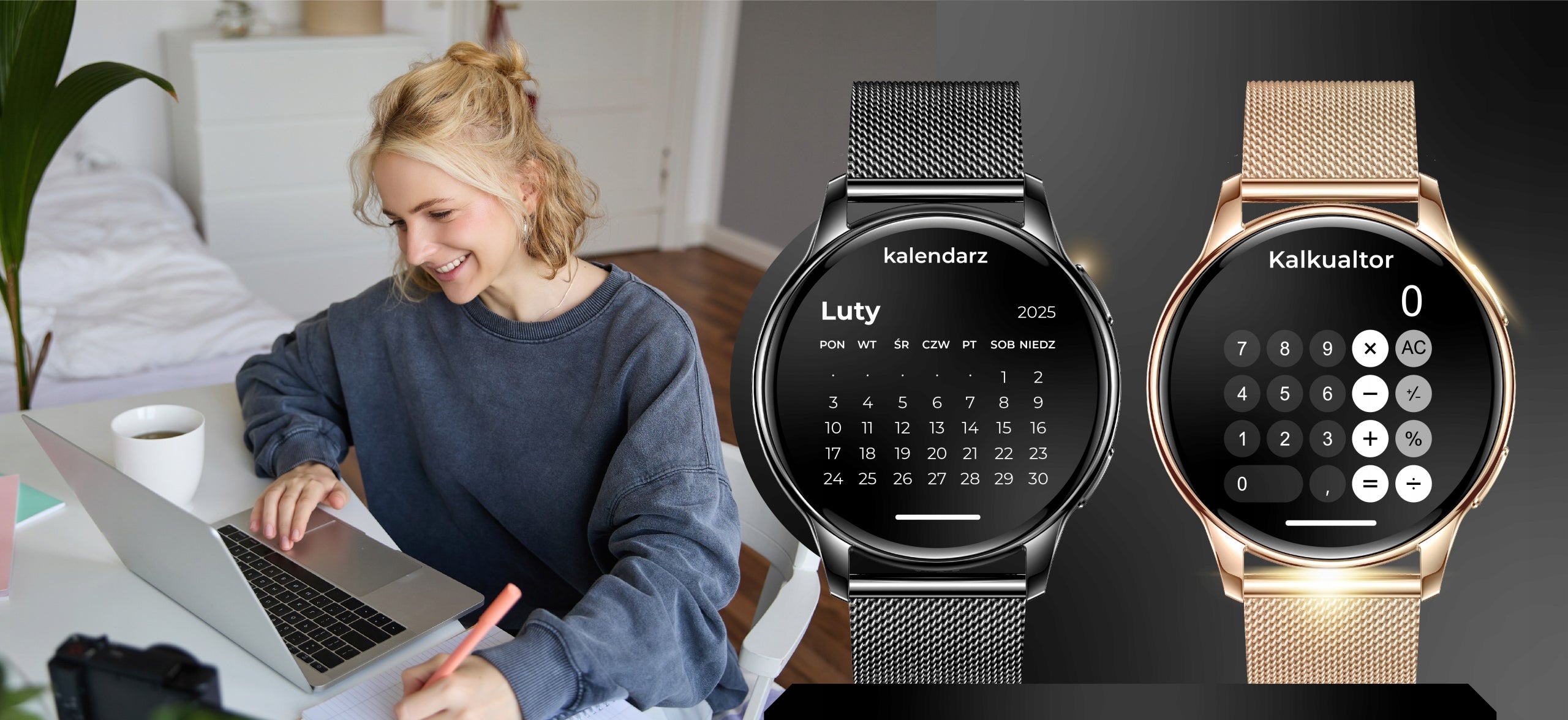 SMARTWATCH WOMEN'S WATCH MENU PL TALK NOTIFICATIONS SPORT 4 STRIPES Manufacturer code smart watch