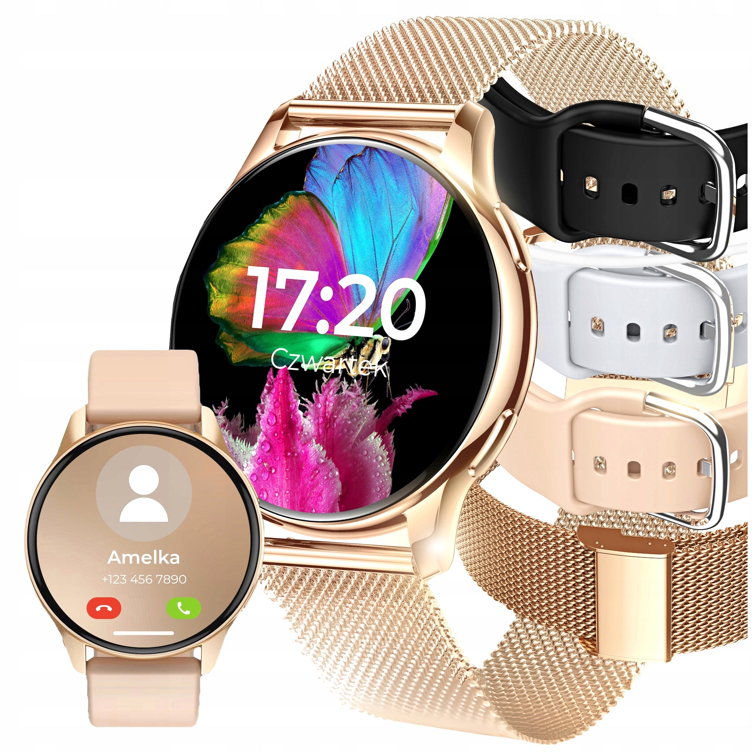 SMARTWATCH WOMEN'S WATCH MENU PL TALK NOTIFICATIONS SPORT 4 STRIPES