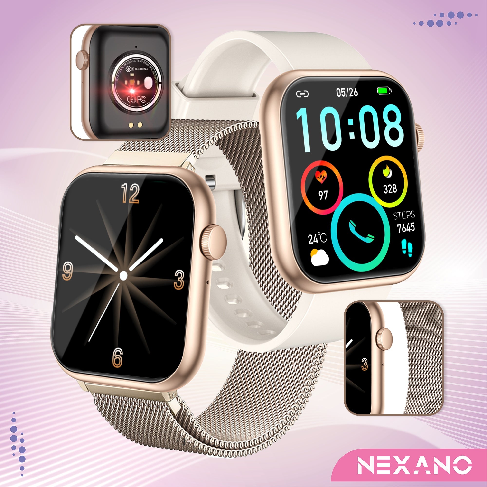 SMARTWATCH WOMEN'S WATCH MENU PL TALK SMART WATCH SPORT PULSE 3 STRIPES Manufacturer code Smartwatch Zegarek Damski Menu PL Puls Kroki