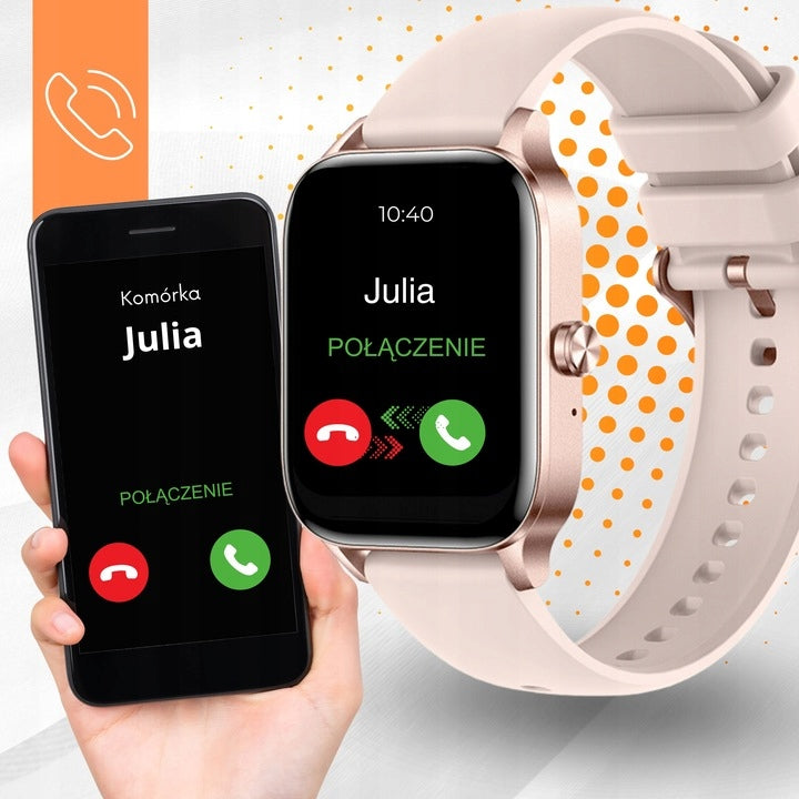 SMARTWATCH WOMEN'S WATCH MENU PL TALK WATERPROOF SPORTS ELEGANT Brand Linwear