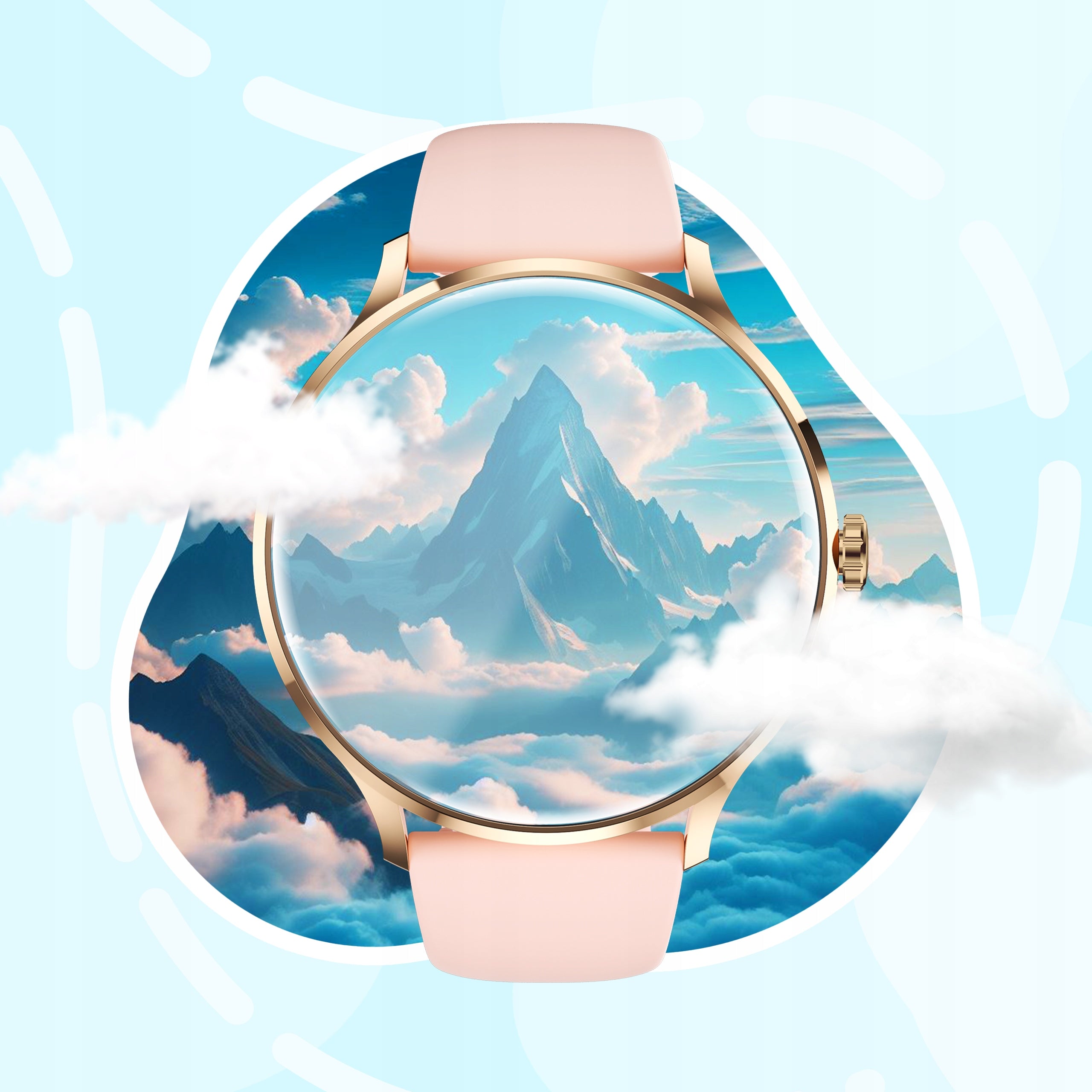 SMARTWATCH WOMEN'S WATCH MENU POLISH SPORT PULSE CONVERSATION SMART WATCH PL Model other