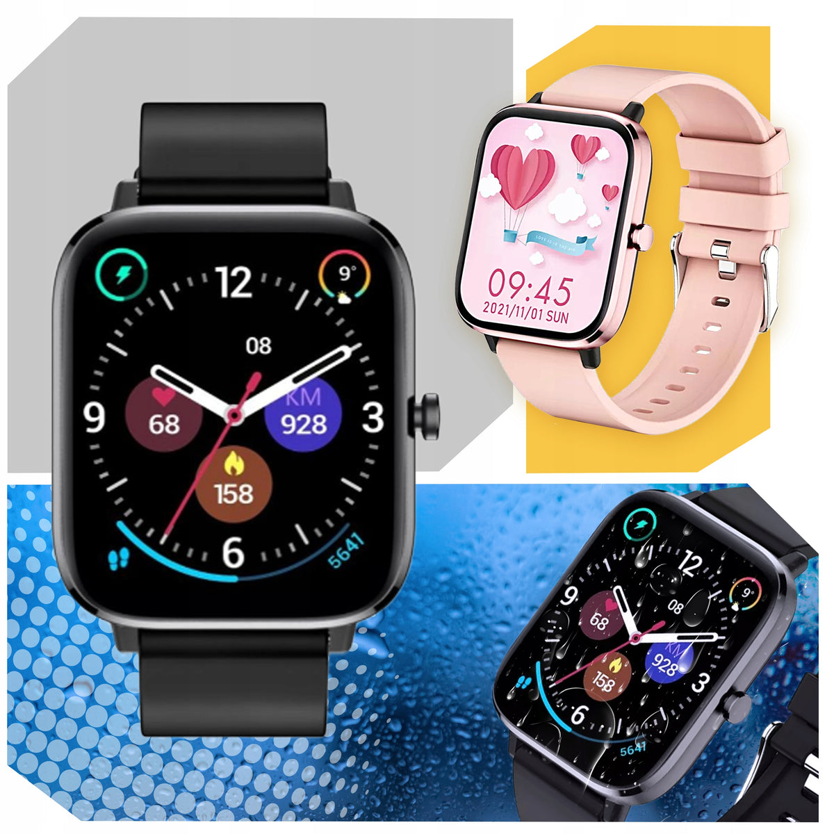 SMARTWATCH WOMEN'S WATCH NOTIFICATION PL MENU TALK PRO FOR WOMAN ROSES EAN (GTIN) 5906700046469