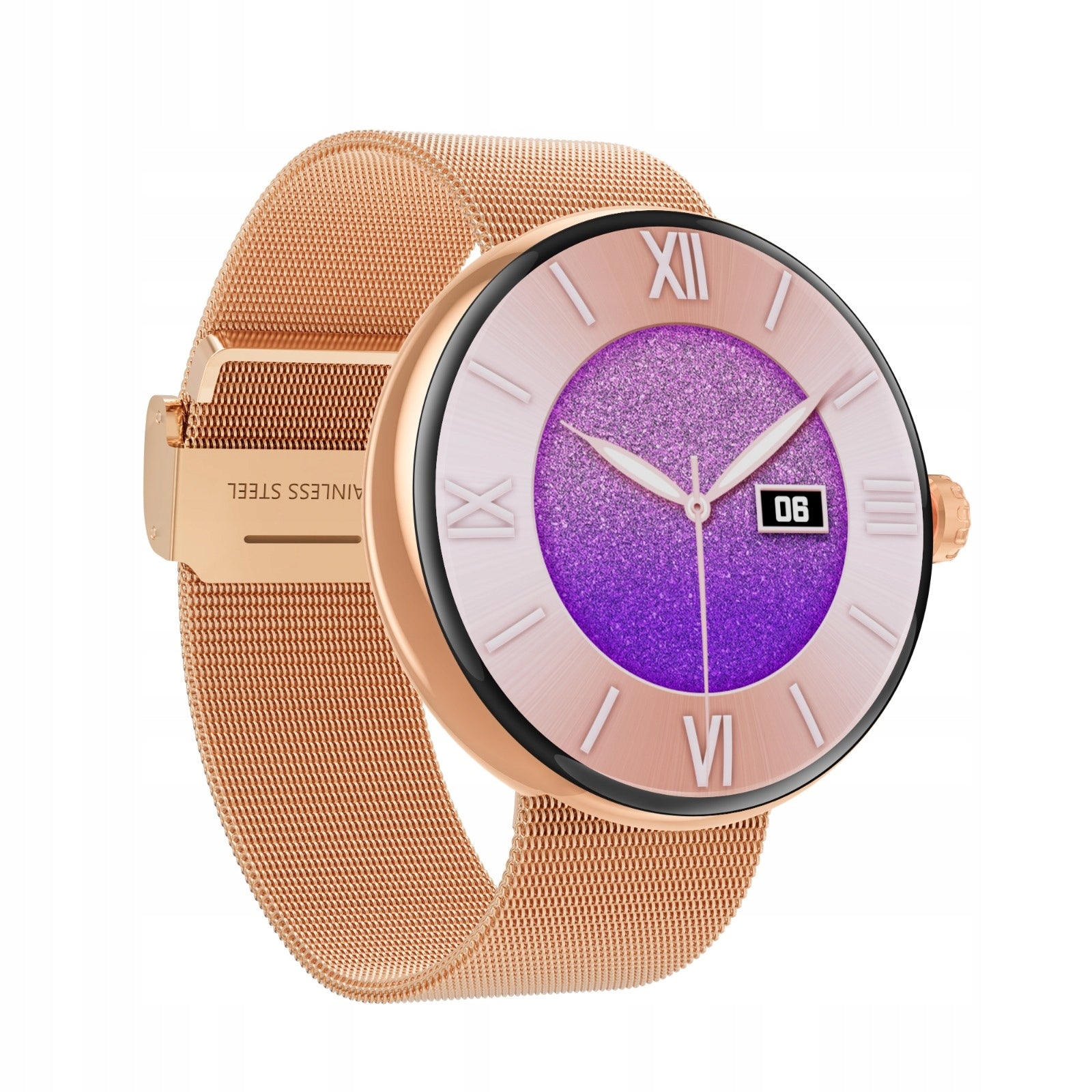 SMARTWATCH WOMEN'S WATCH NTN S3GOLD AMOLED COMPASS TWO STRIPES MENU PL Color gold