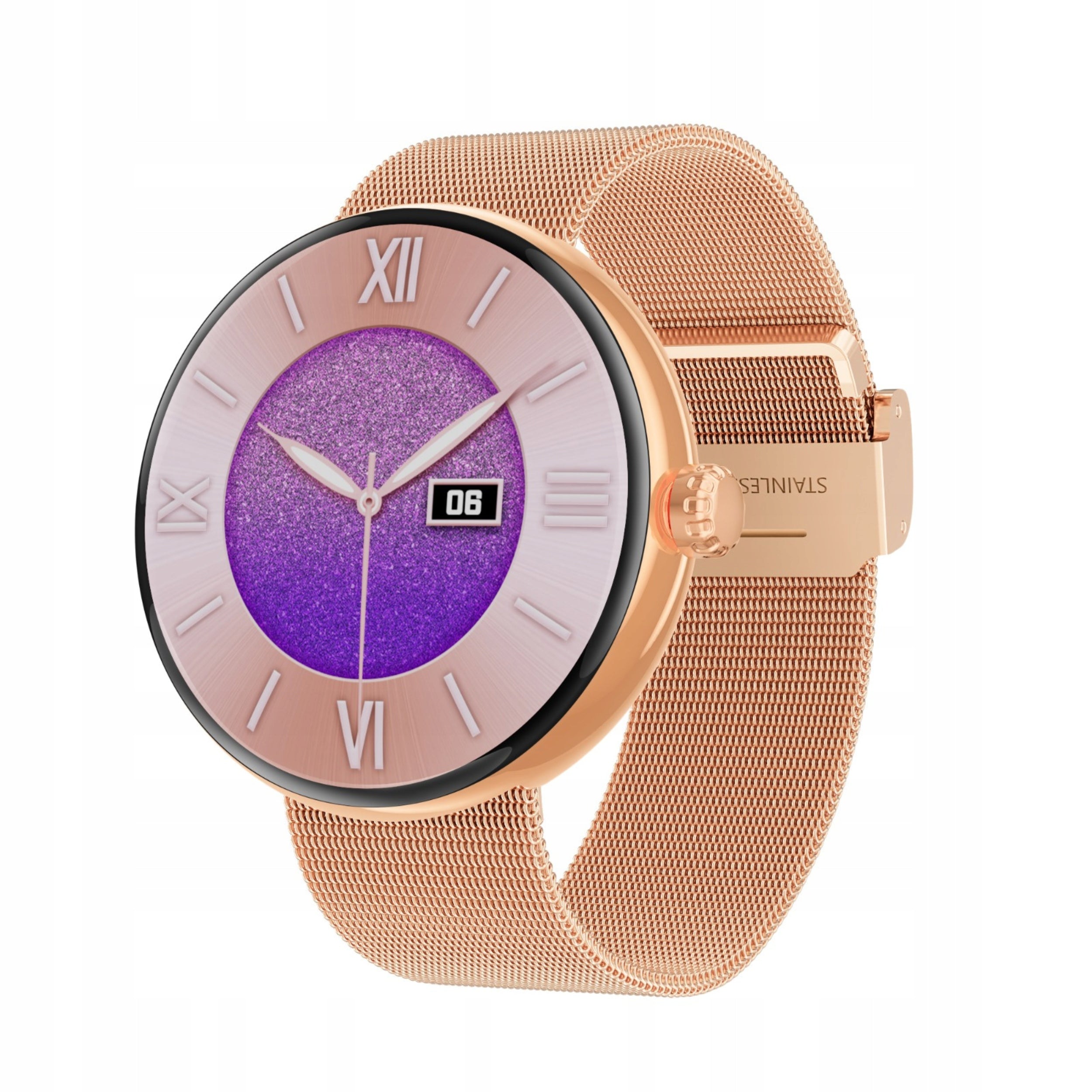 SMARTWATCH WOMEN'S WATCH NTN S3GOLD AMOLED COMPASS TWO STRIPES MENU PL