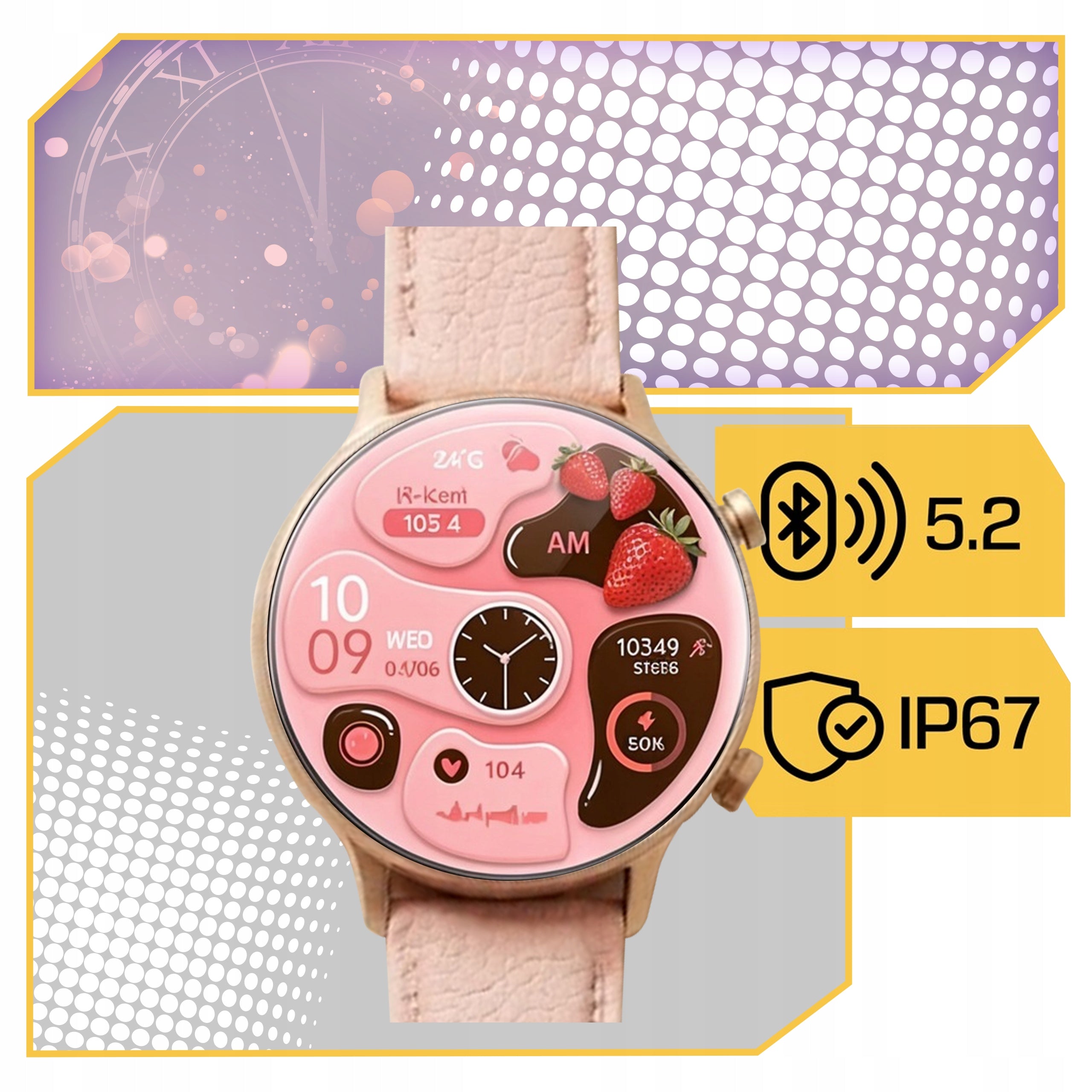 SMARTWATCH WOMEN'S WATCH PL TALK MENU SMART WATCH WATERPROOF EAN (GTIN) 5906700044700