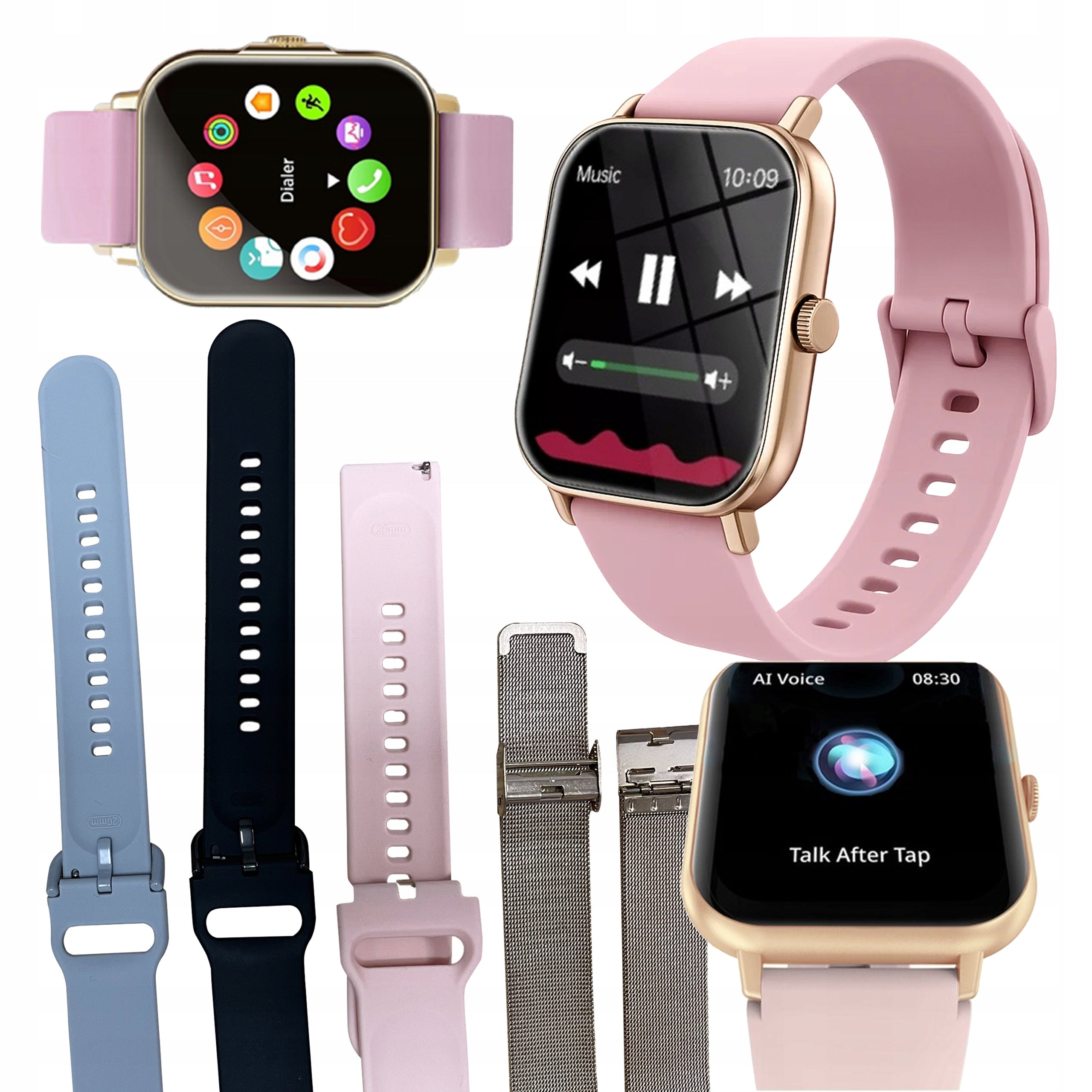 SMARTWATCH WOMEN'S WATCH POLISH MENU CALLS NOTIFICATIONS PULS SPORT