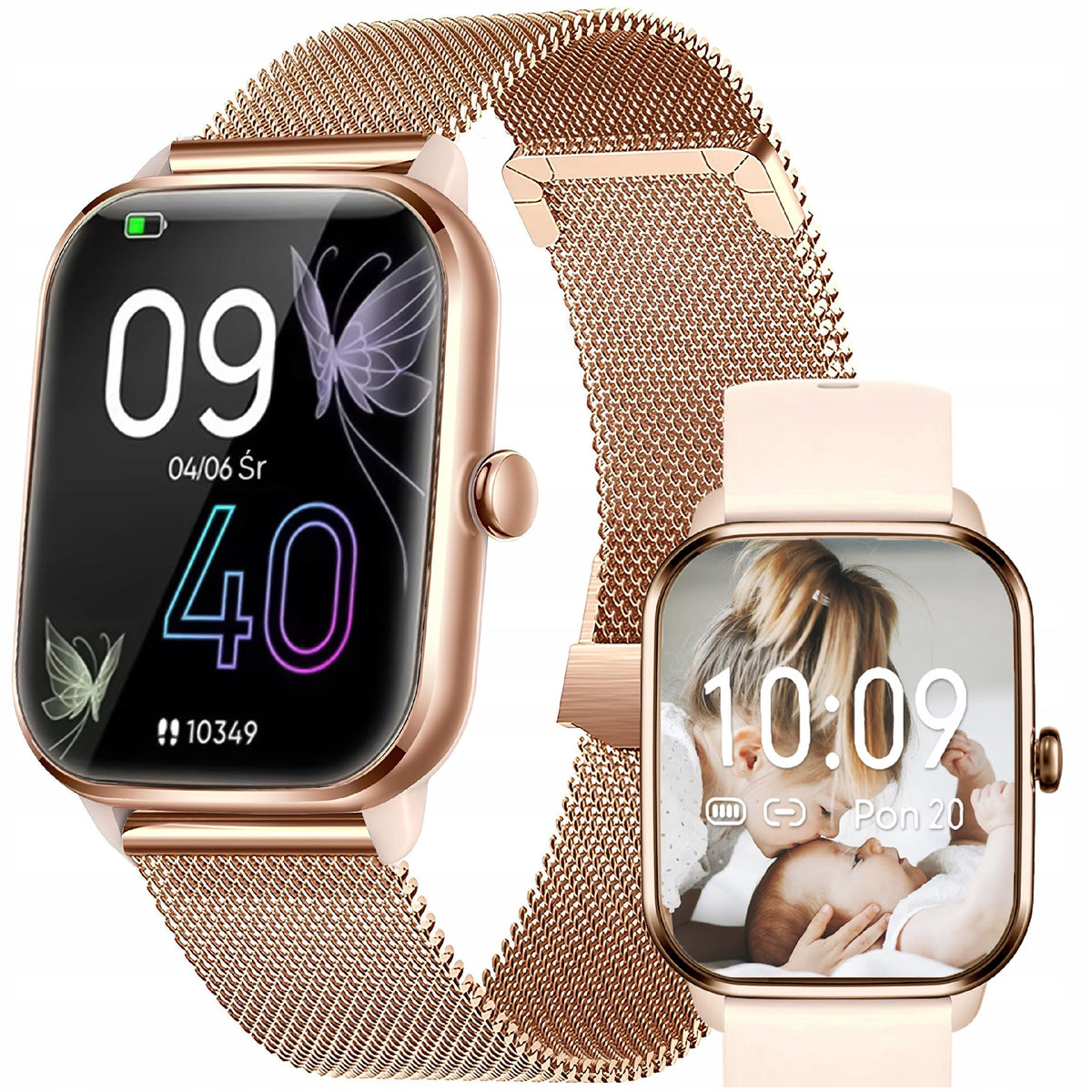 SMARTWATCH WOMEN'S WATCH POLISH MENU CONNECTIONS 2 STRIPES SPORT HEALTH Model other