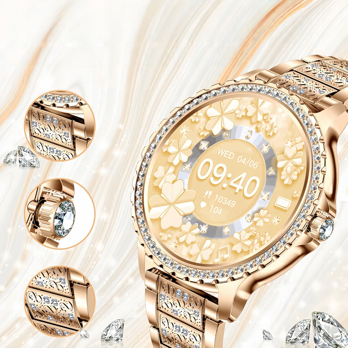 SMARTWATCH WOMEN'S WATCH POLISH MENU SMART WATCH FOR WOMEN PL Brand no brand