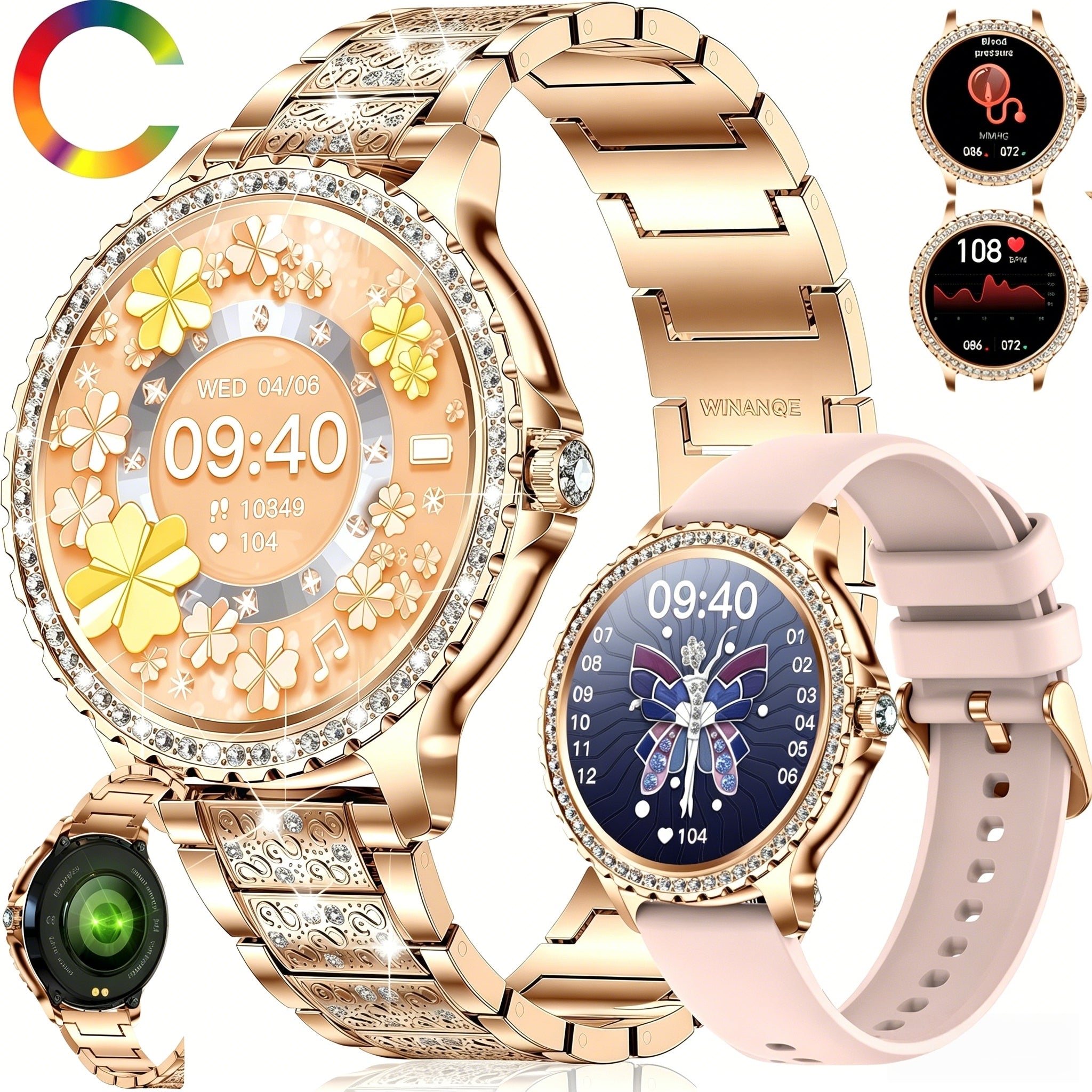 SMARTWATCH WOMEN'S WATCH POLISH MENU SMART WATCH FOR WOMEN PL