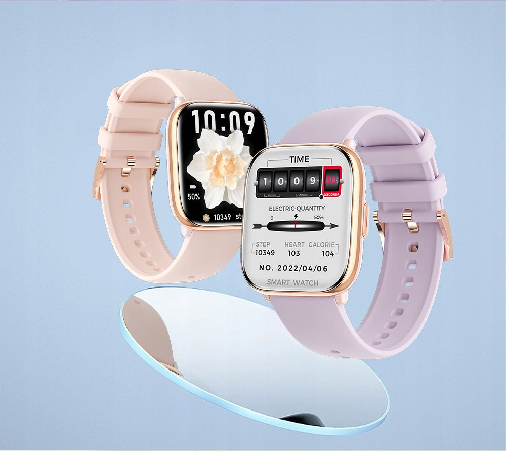 SMARTWATCH WOMEN'S WATCH POLISH MENU TALK SPORT AMOLED 4 STRIPES Packaging status original