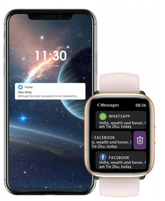 SMARTWATCH WOMEN'S WATCH POLISH MENU TALKING PRESSURE PULSE SPORT HEALTH Manufacturer code 001786200000