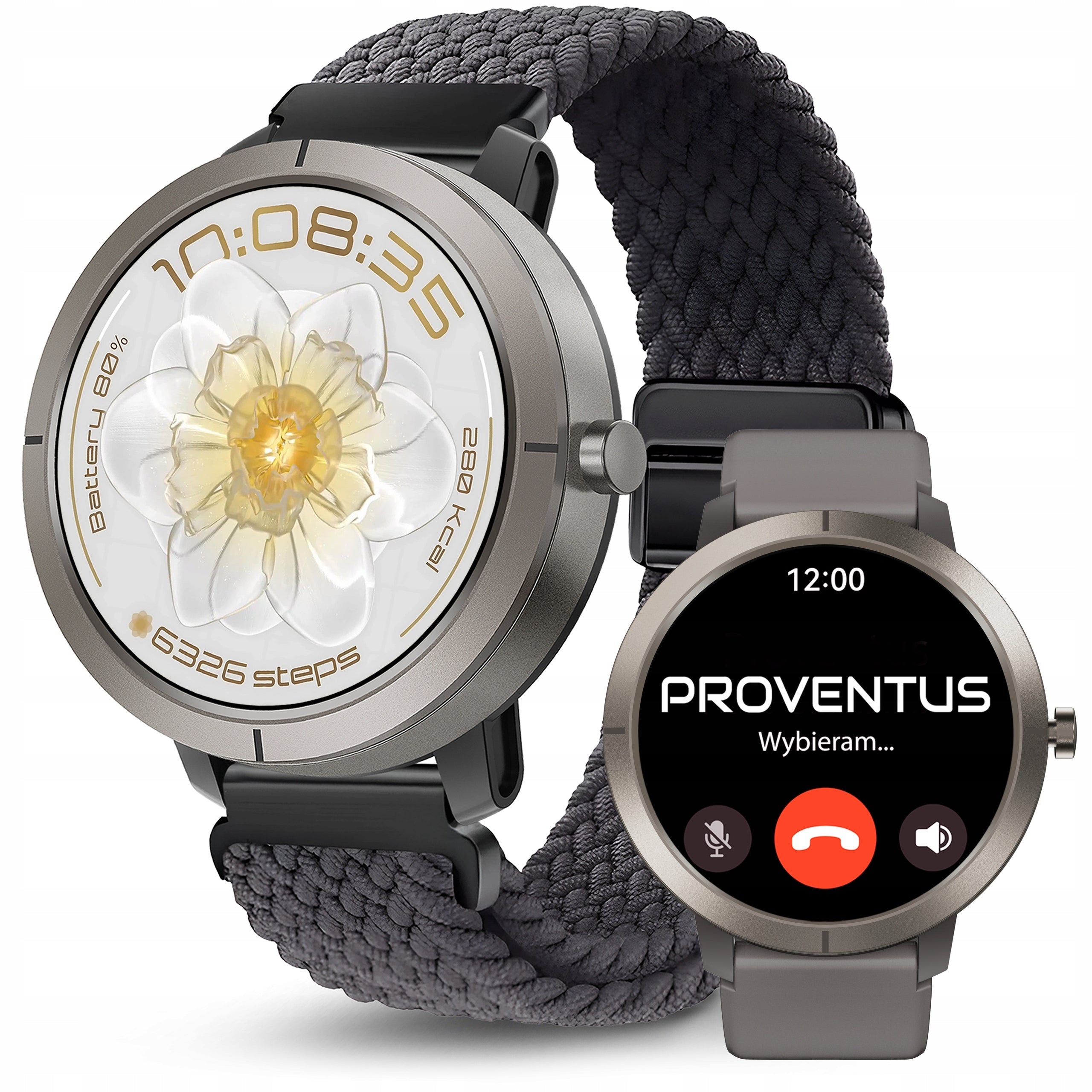 SMARTWATCH WOMEN'S WATCH PROVENTUS GPS AMOLED MENU PL TALK WATERPROOF