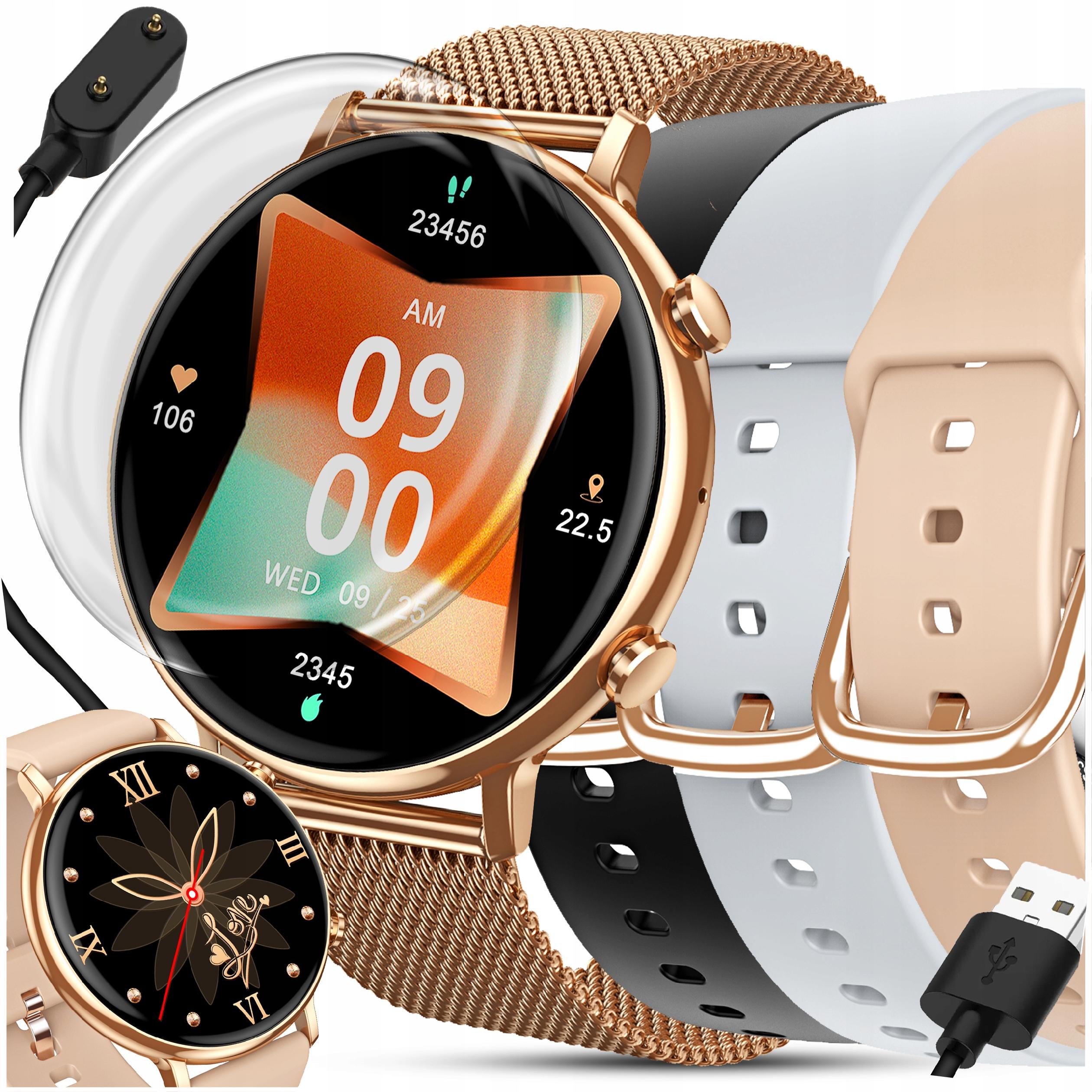 SMARTWATCH WOMEN'S WATCH Polish CONVERSATIONS NOTIFICATIONS SPORT HEALTH SMS