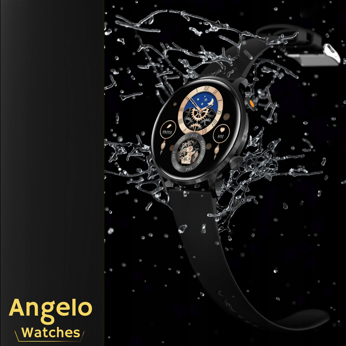 SMARTWATCH WOMEN'S WATCH RHINESTONES PRESSURE TALK PULSE 4 STRIPES MENU PL Model other