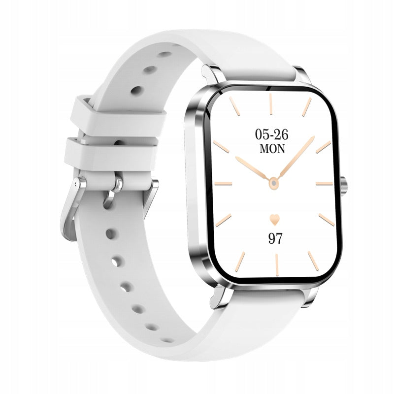 SMARTWATCH WOMEN'S WATCH SILVER CALL NOTIFICATIONS SMART WATCH PL MENU Brand Angelo Watches