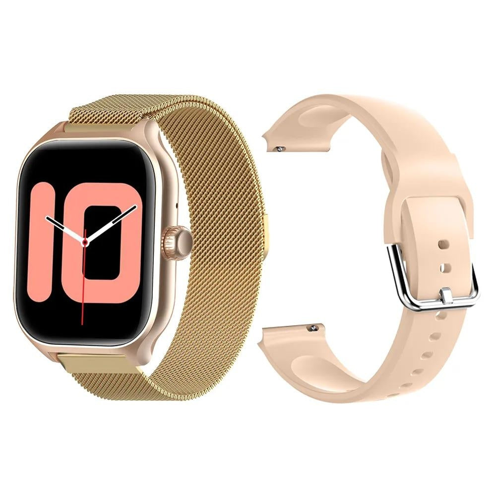 SMARTWATCH WOMEN'S WATCH TALK MENU PL METAL SMART WATCH GOLD 2 STRIPES Color gold