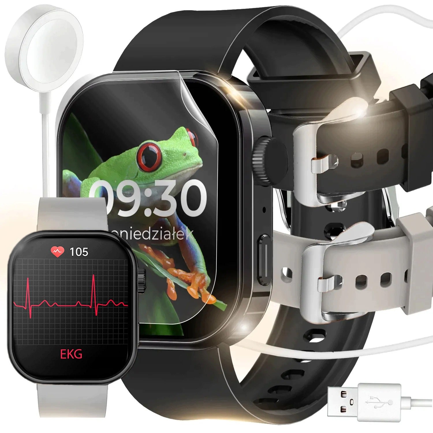 SMARTWATCH WOMEN'S WATCH TALK SPORT NOTIFICATIONS SUGAR EKG HEALTH