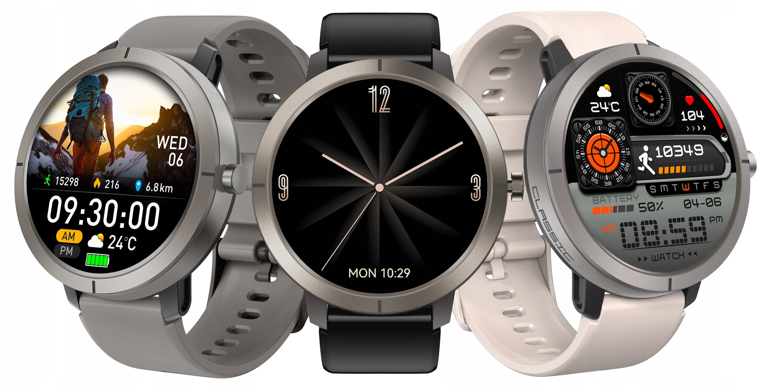 SMARTWATCH WOMEN'S WATCH WATERPROOF GPS MENU PL AMOLED TALK PULSE SPORT Packaging status original
