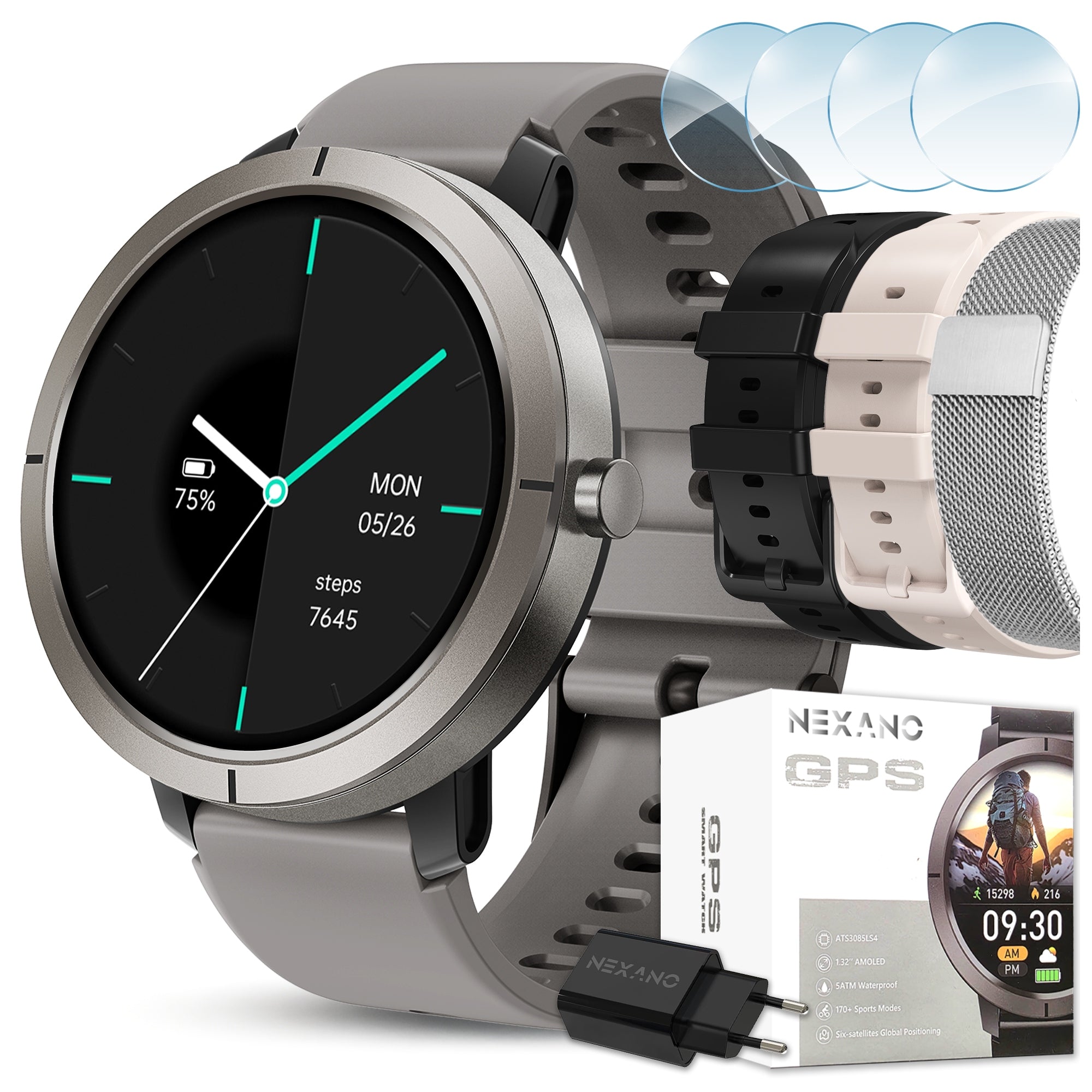 SMARTWATCH WOMEN'S WATCH WATERPROOF GPS MENU PL AMOLED TALK PULSE SPORT